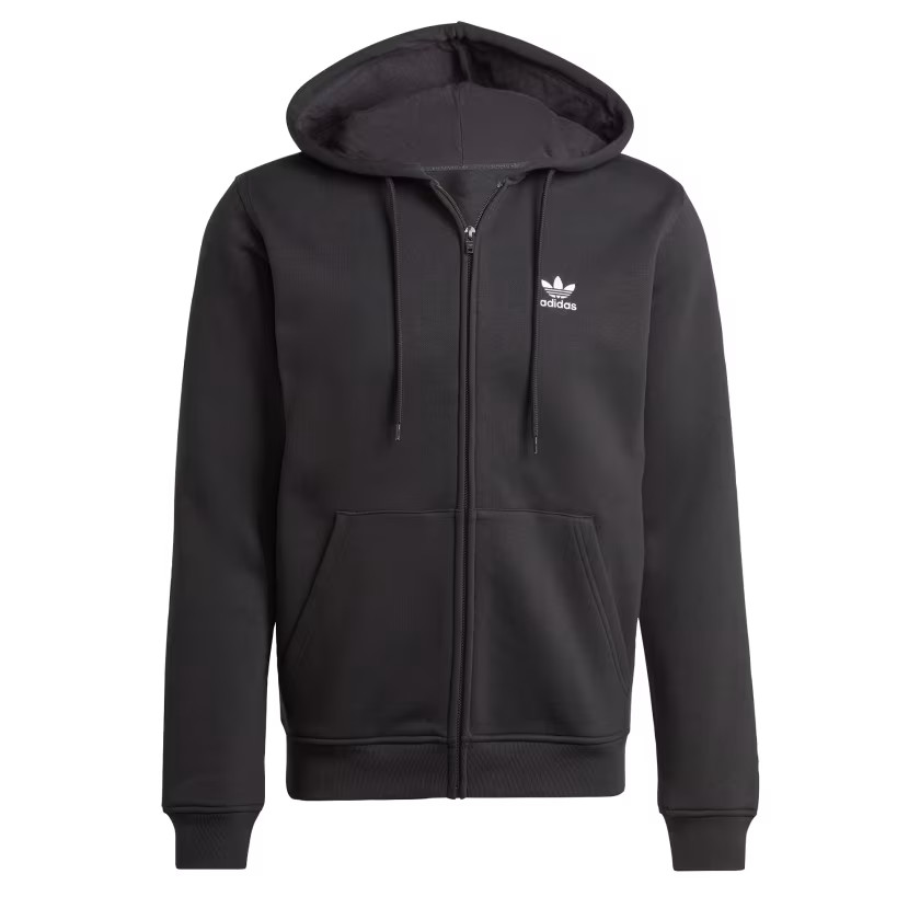 adidas men Trefoil Essentials Full-Zip Hoodie