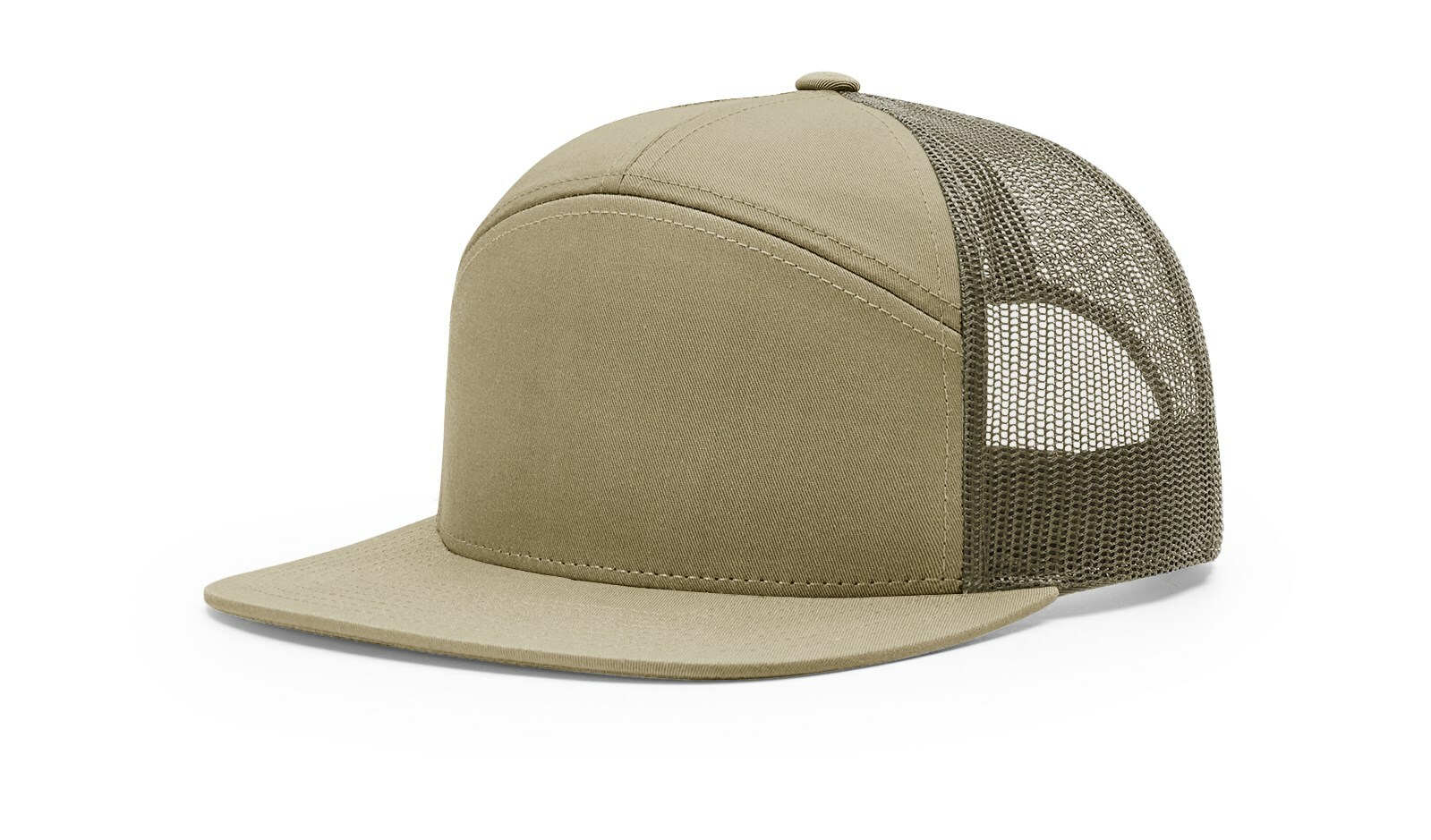 Richardson 7 Panel Trucker Hat 168 Adjustable Snapback Hi-Pro Mesh Cap OSFM