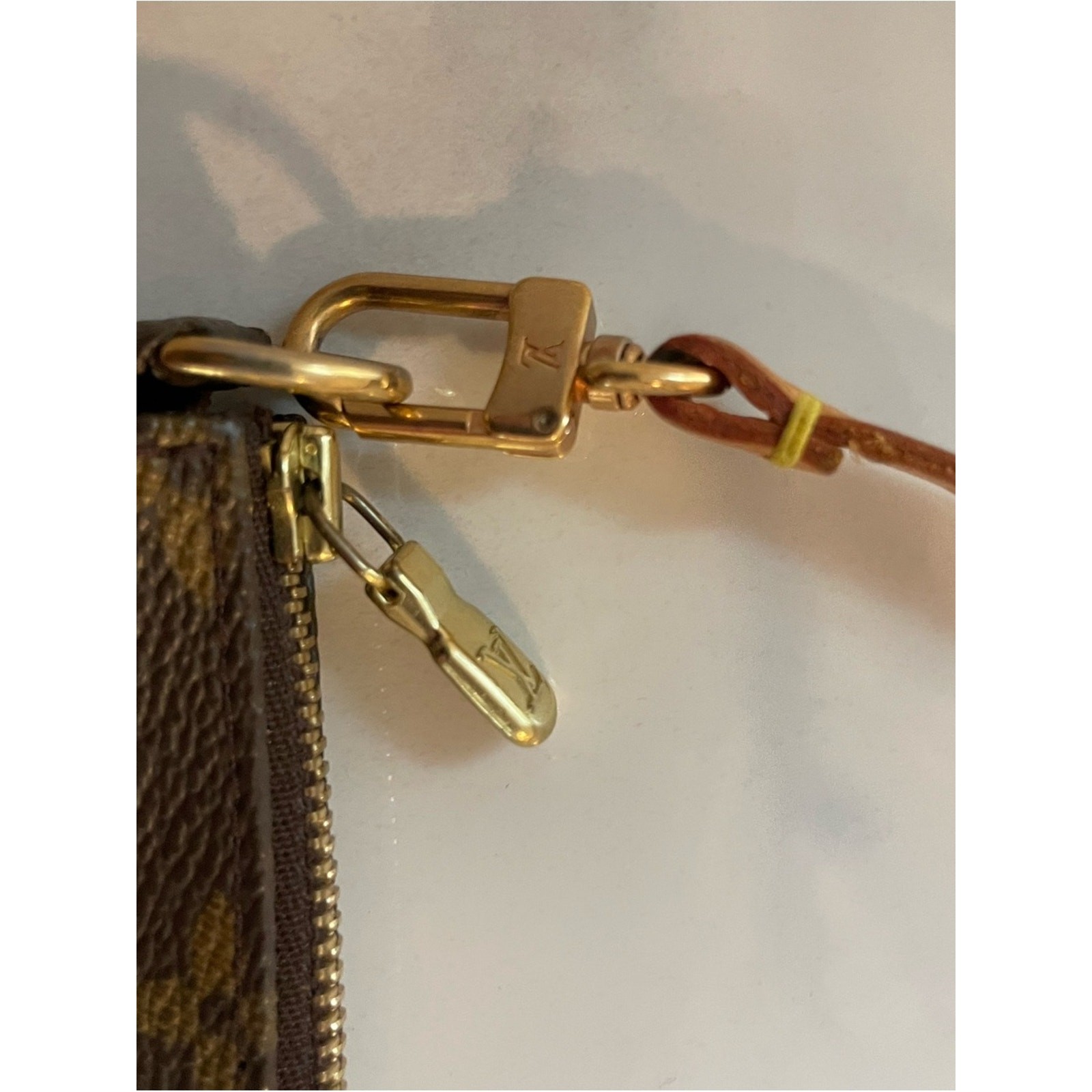 Authentic Louis Vuitton Monogram Pochette Accessoires Mini Shoulder Bag