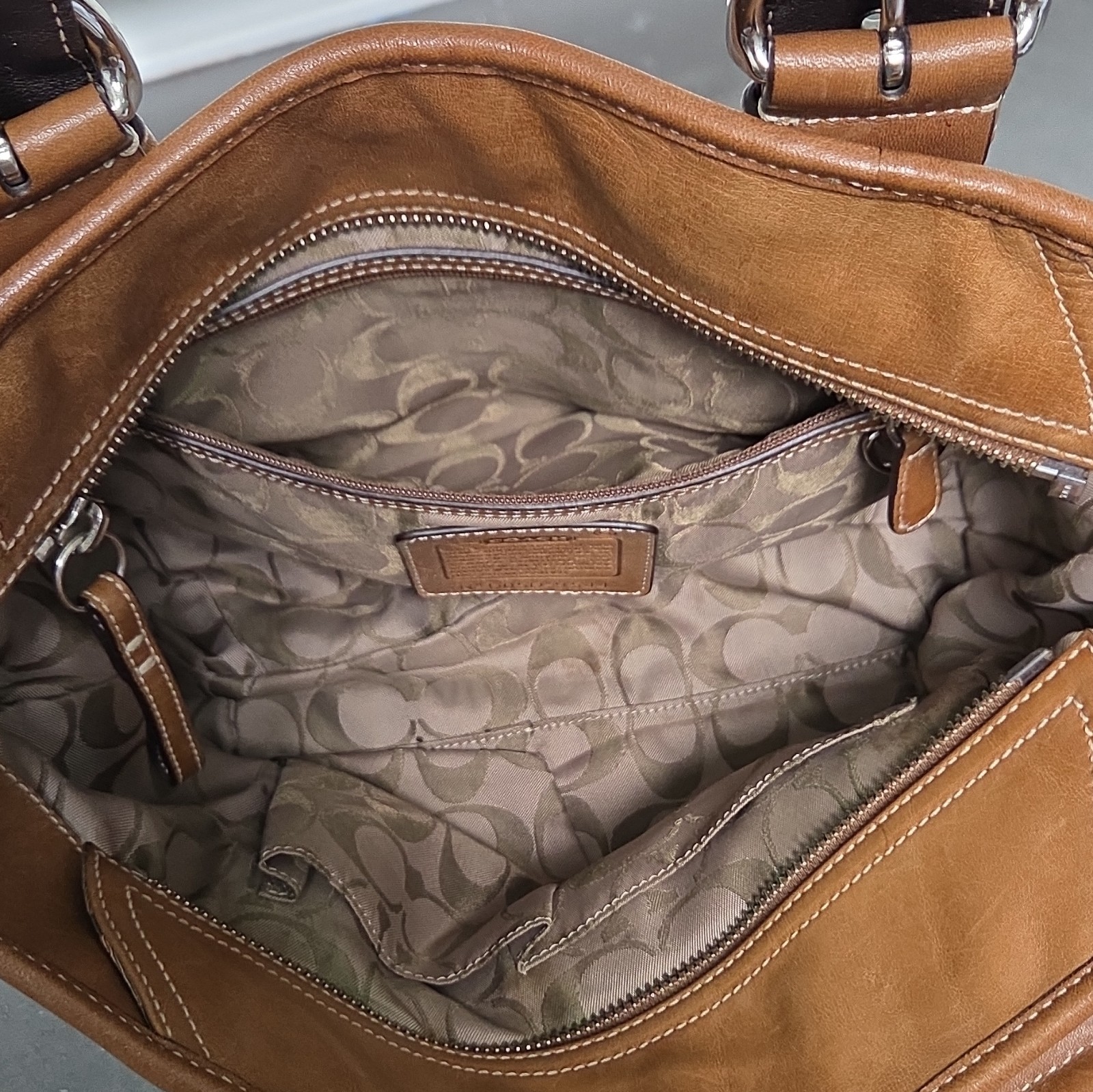 Y2K Vintage Coach Brown Soho Soft Leather Tote