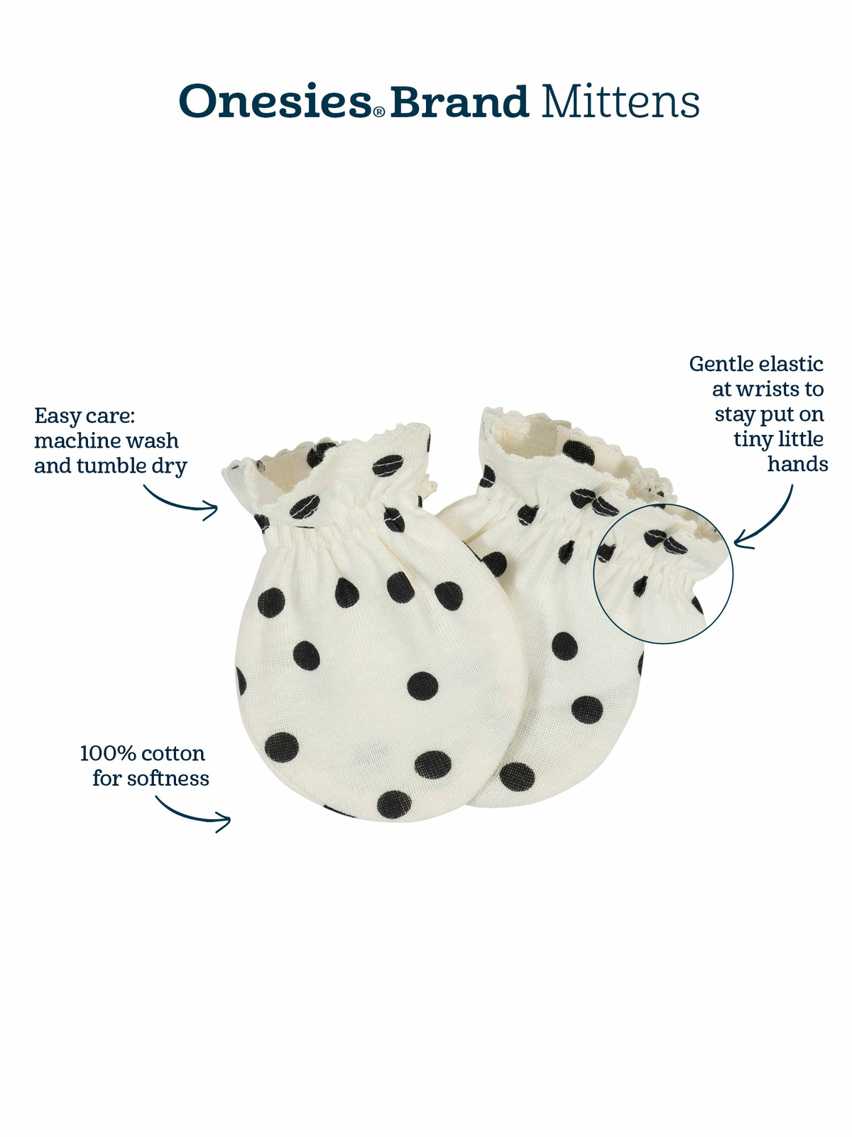 Gerber Baby Boys 4 Pack Organic Cotton Mittens Size 0-3 Months NEW Fox Cute