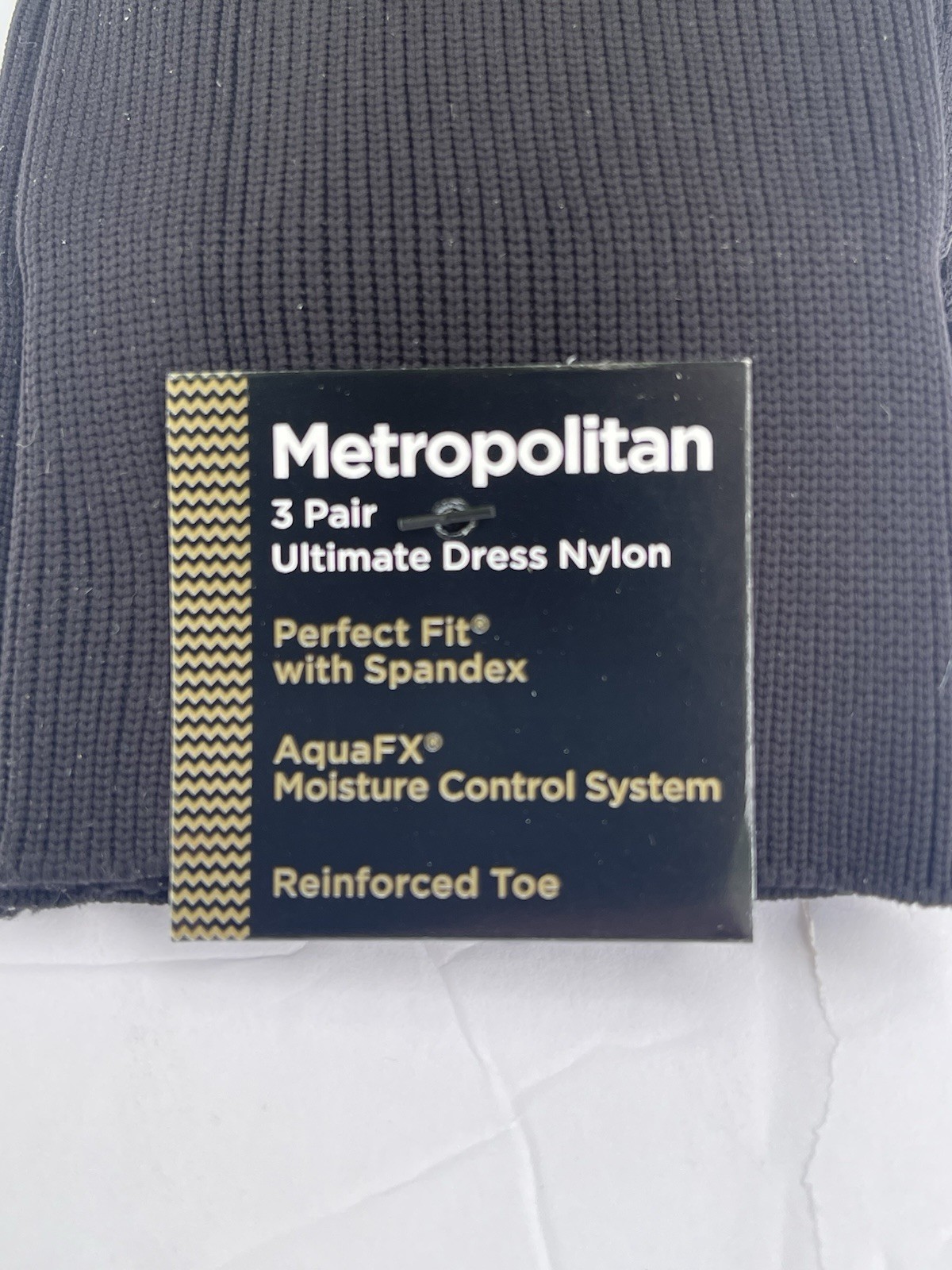 Men’s Gold Toe Metropolitan 3 Pairs Of Black Dress Socks 10-13
