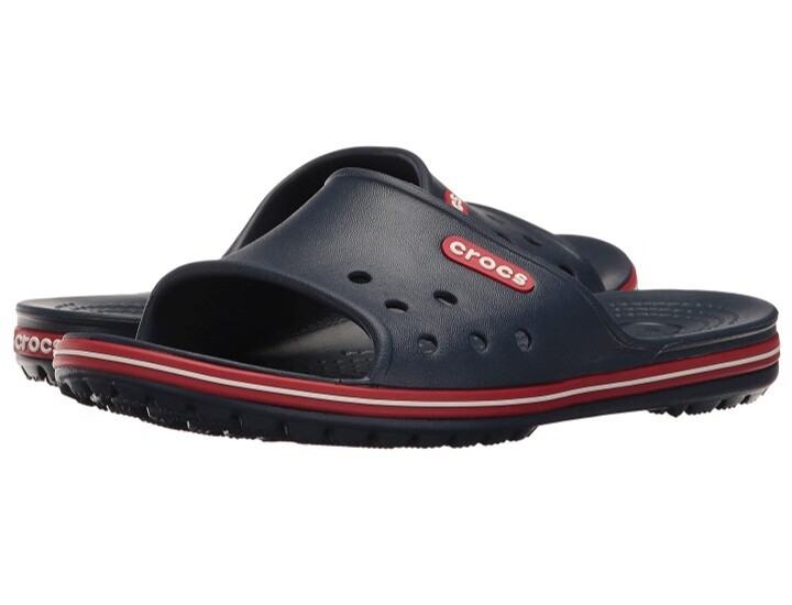 Crocs Men and Women’s Crocband II Slides Navy/Pepper Relaxed Fit
