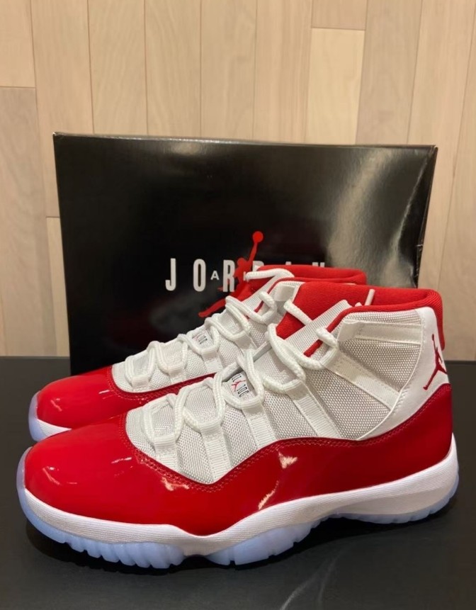 Jordan Air Jordan 11 Retro “Varsity Red” High Top Mens Basketball