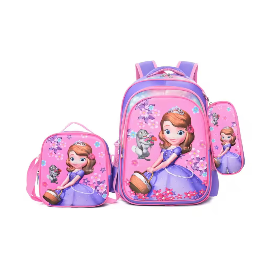 Cartoon -Sofia- The First School Bag Backpack For Kids