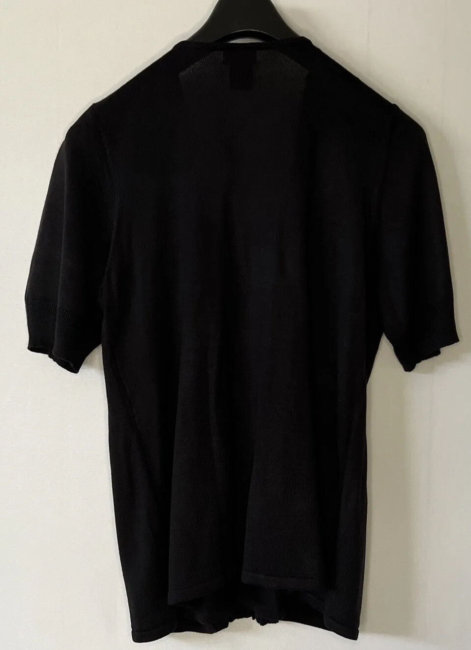RQT Woman Top Womens Size XL Black Stretch Shirt Ribbed Bead Embellishment