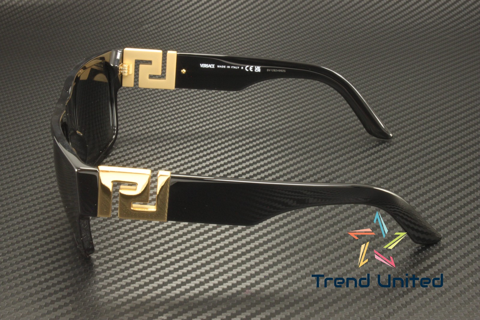 VERSACE VE4296 GB1 87 Black Gray 59 mm Men’s Sunglasses