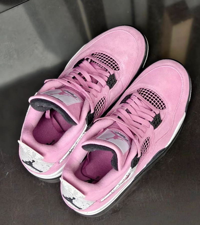 Jordan 4 “Orchid” Retro Basketball sneakers pink Shoes for Unisex Size