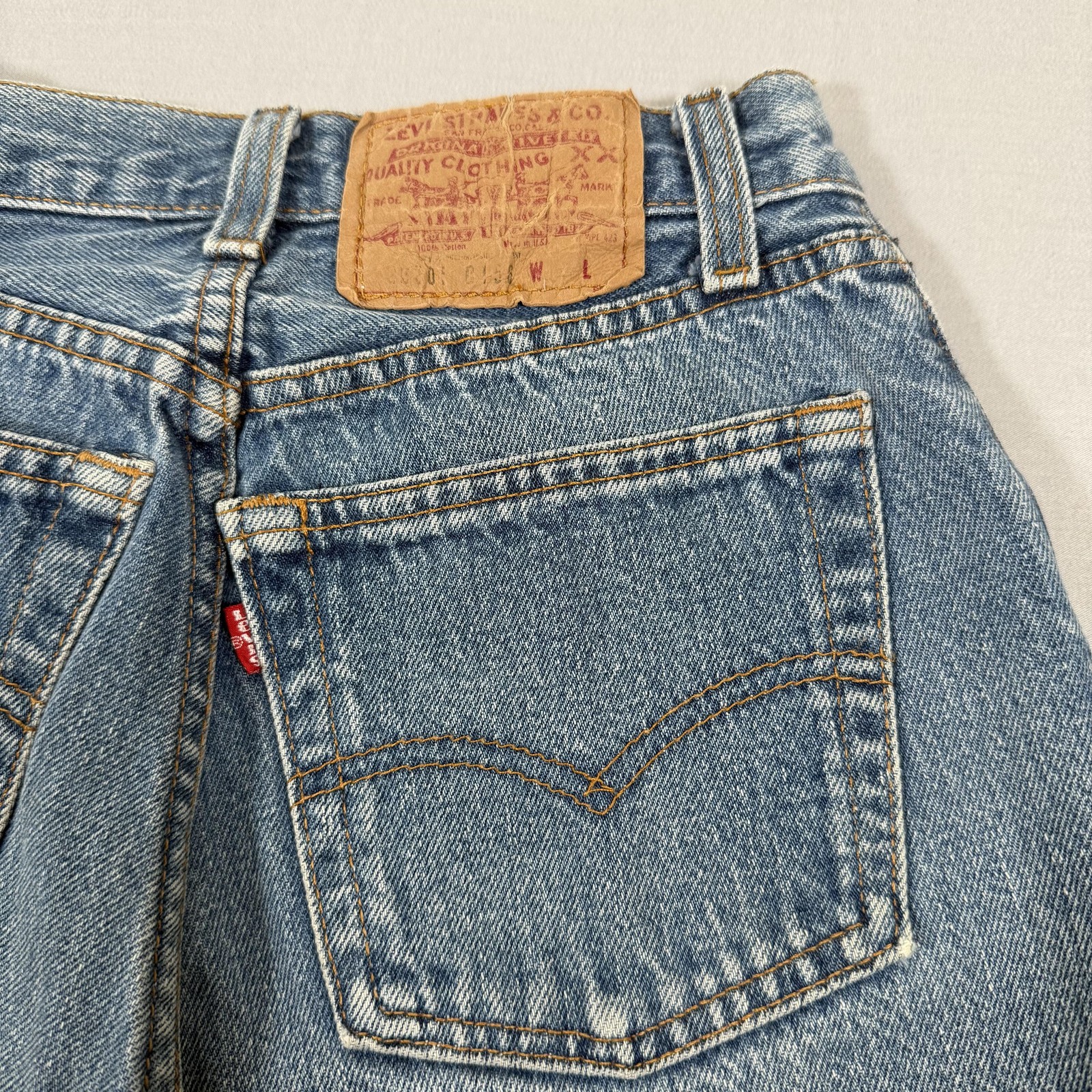 Vintage Levis Jeans Womens 24×30 Blue 501 Straight Fit Denim Pants 80s 90s USA