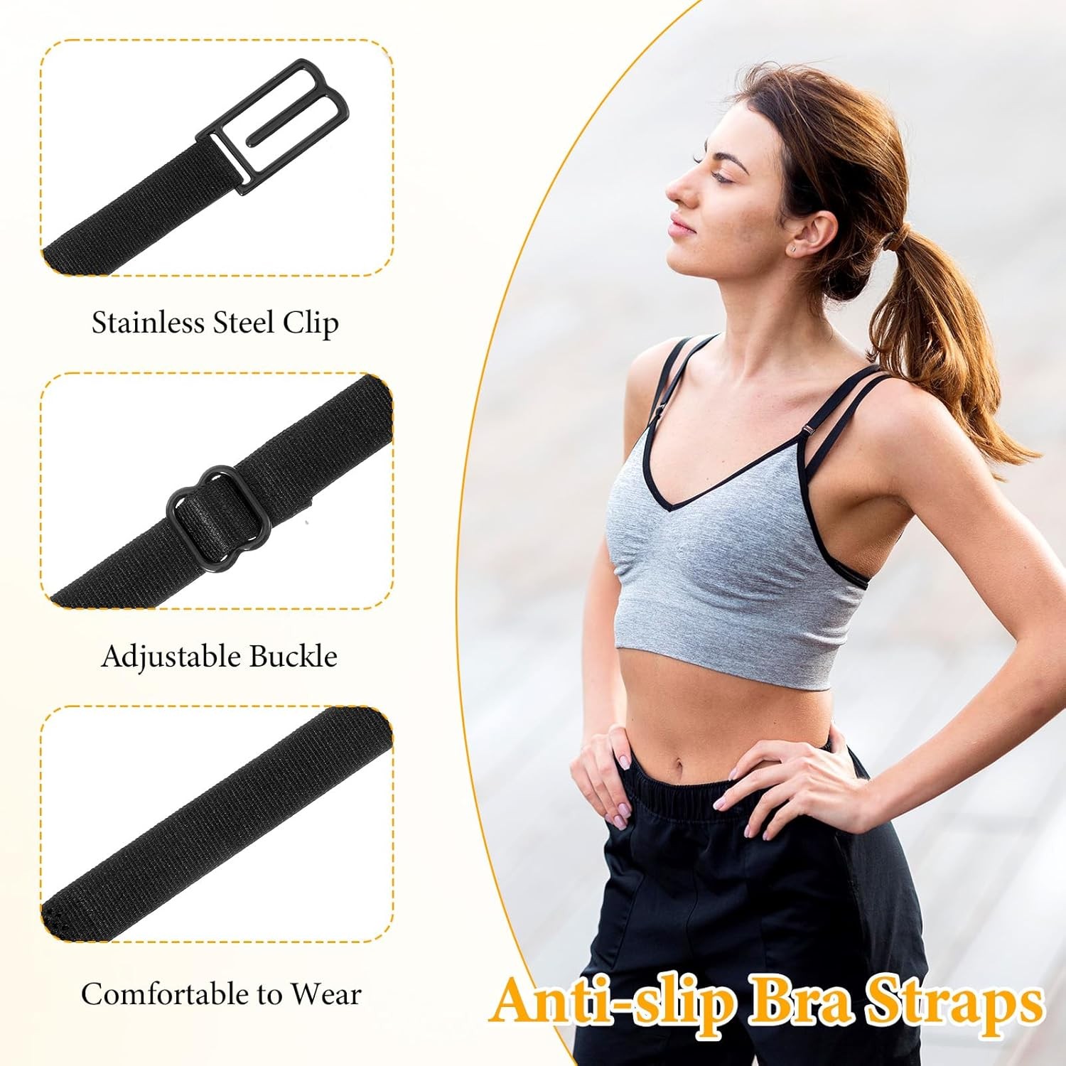 15 Pcs Bra Strap Holders for Slipping, Bra Strap Clips, Bras Clips