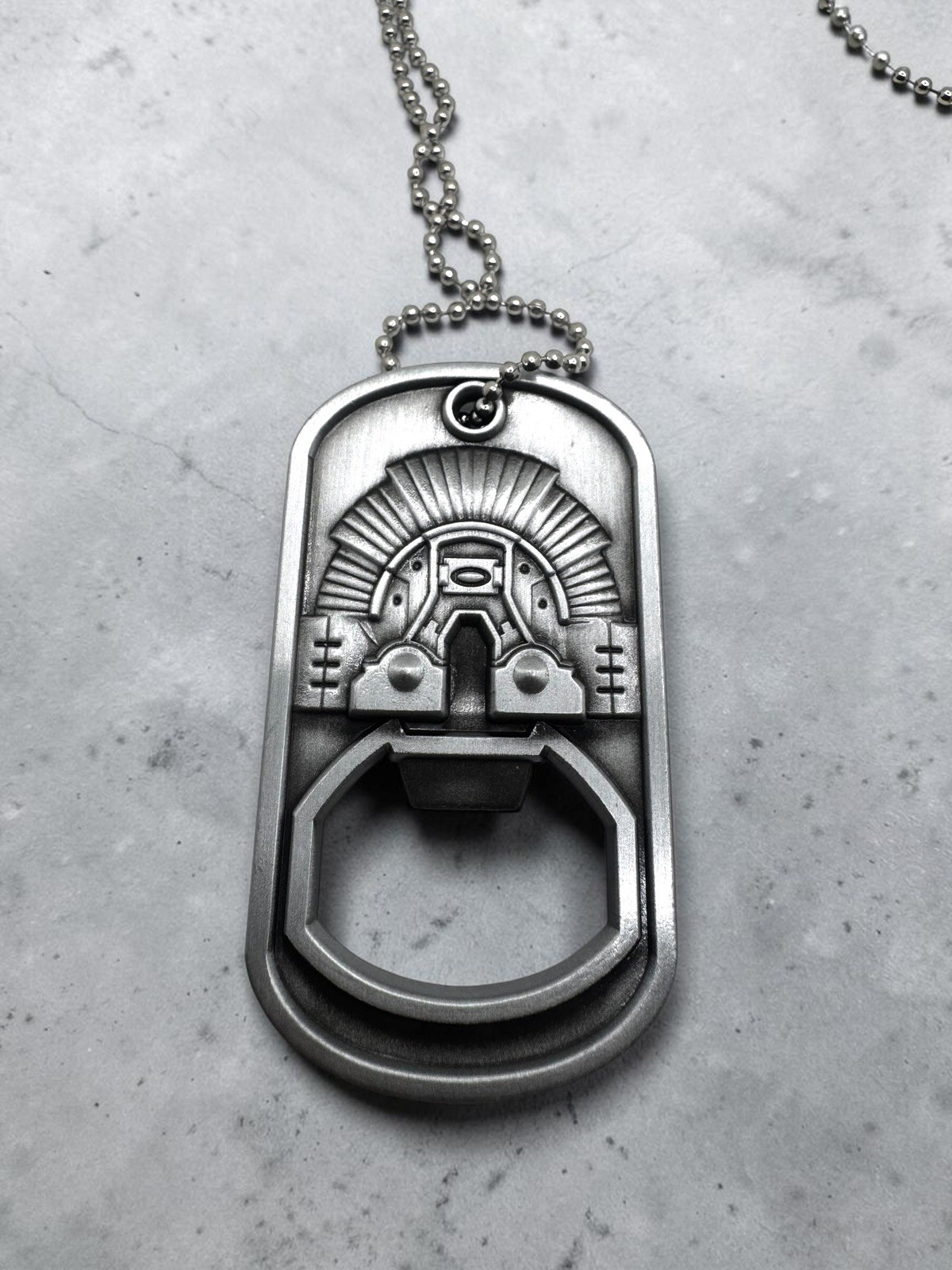 Vintage Oakley Dog Tag Bottle Opener Necklace Lot of 2 Metal 2000s Y2K Archive