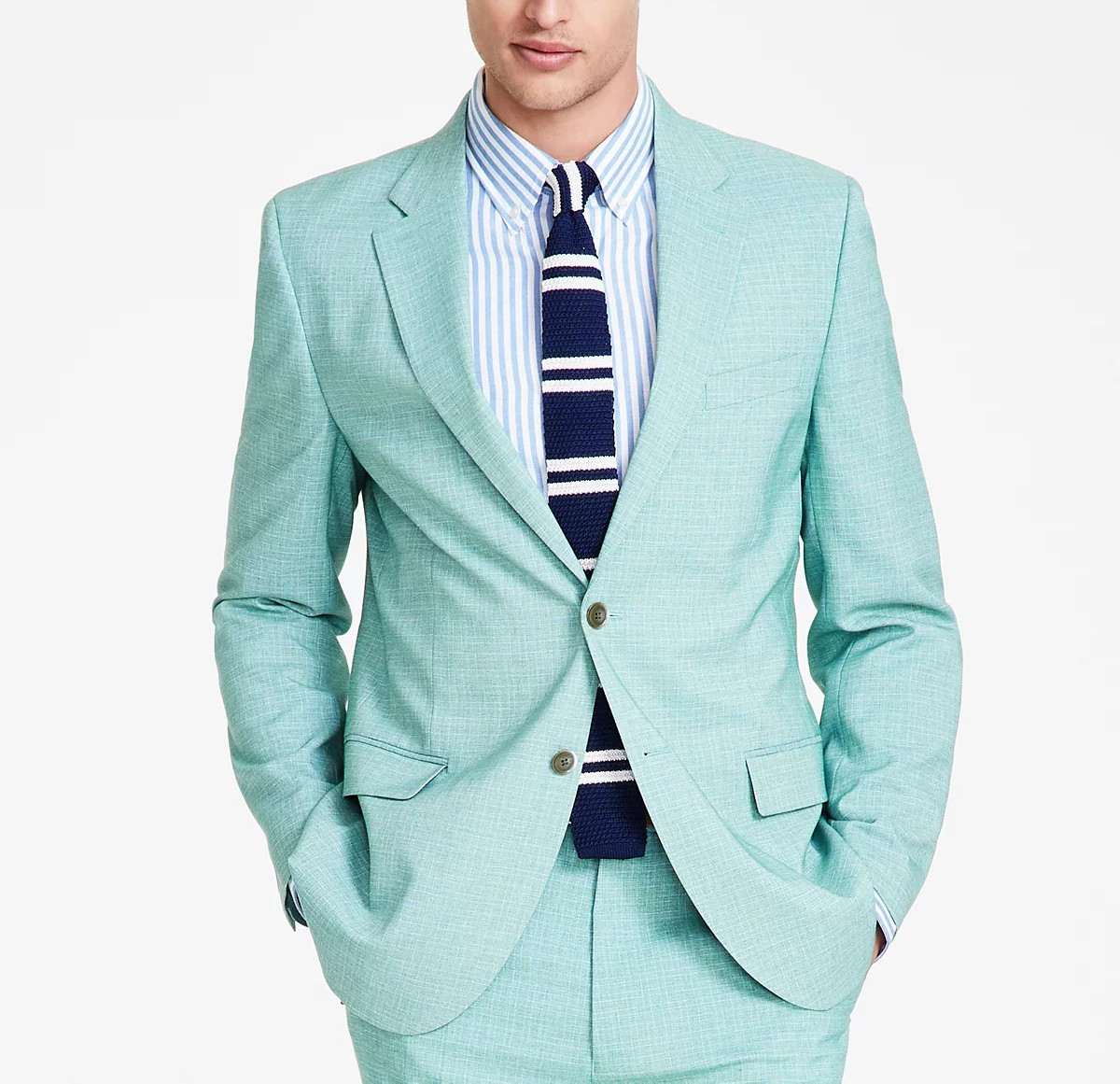 Nautica Men’s Modern-Fit Seasonal Cotton Stretch Suit MSRP $395