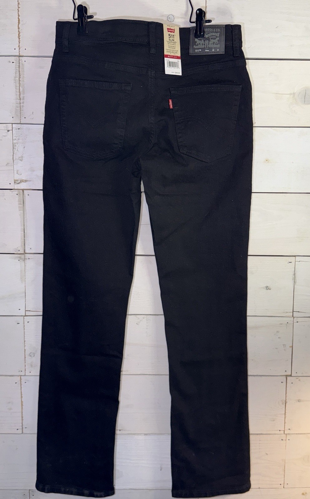 Levi Strauss Boy’s Adjustable Waistband 511 Slim Fit Stretch Jean 18 Reg 29×31