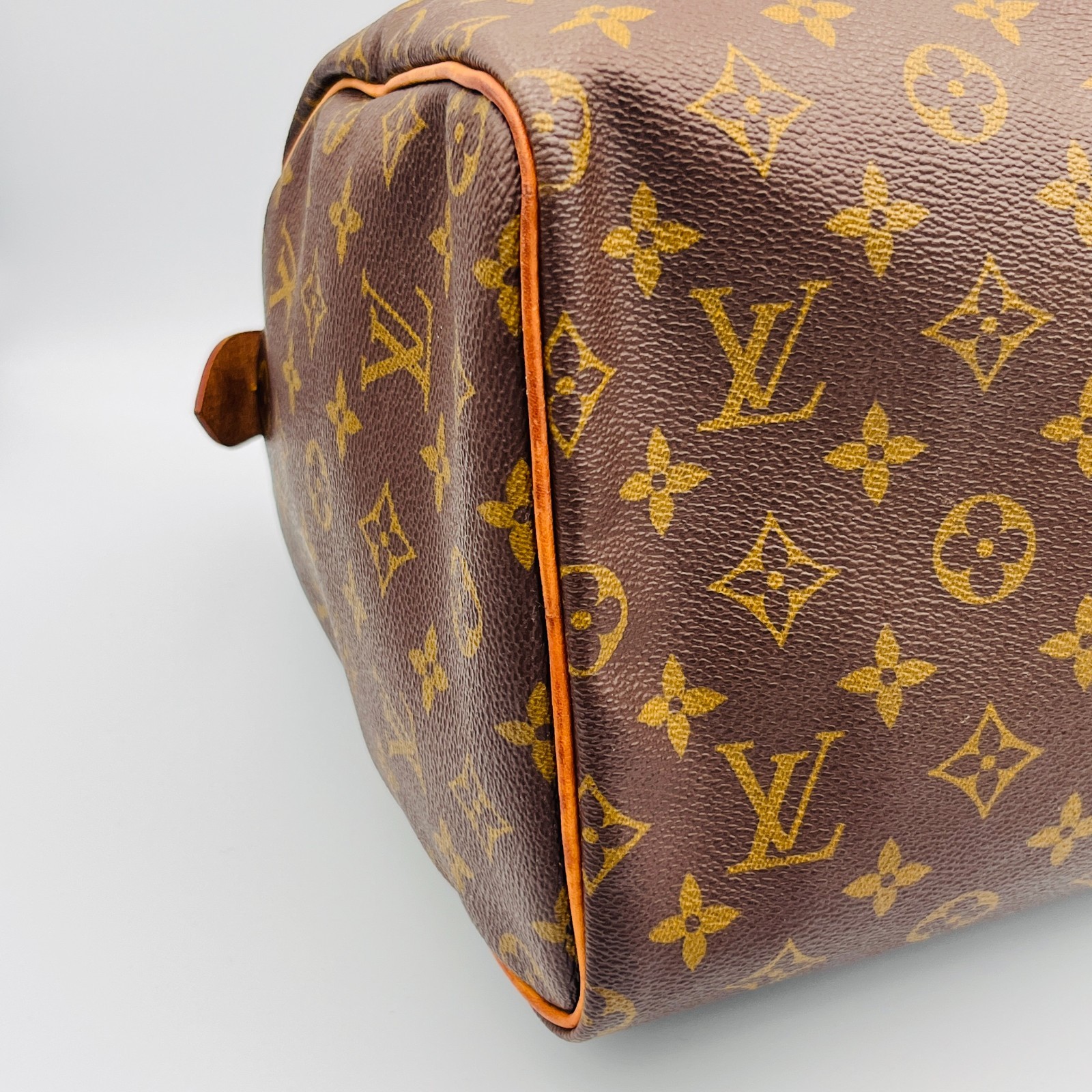 Auth LOUIS VUITTON Monogram Speedy 30 Handbag M41526 Vintage LV Pursh w/Key