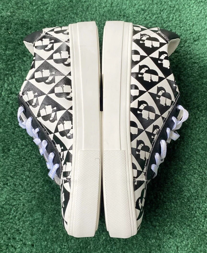 Karl Lagerfeld Paris Womens Size 7.5 Cate Diamont Screen Platform Sneakers