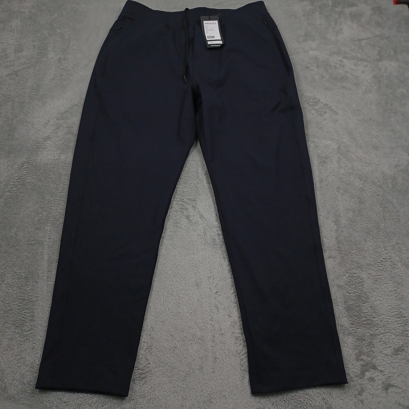 Public Rec Pants Mens 34×30 Black All Day Every Day Pant Preppy NWT
