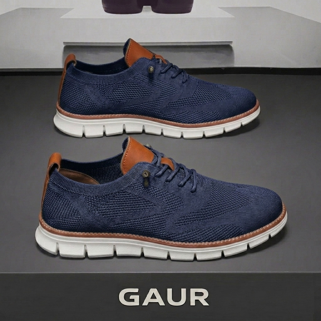 Men’s Casual Dress Shoes Lightweight Breathable Oxford Walking Sneakers Slip On