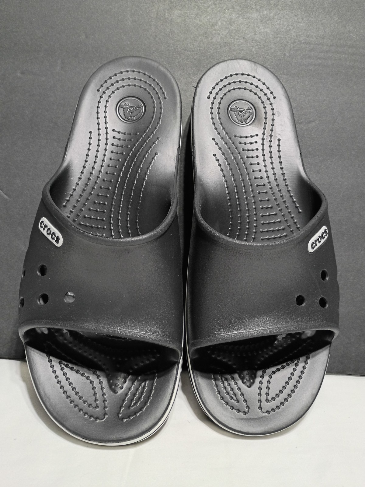 Size 10 Crocs Adult Bayaband Slide Sandals, new no Tags/Box, Women Size 12