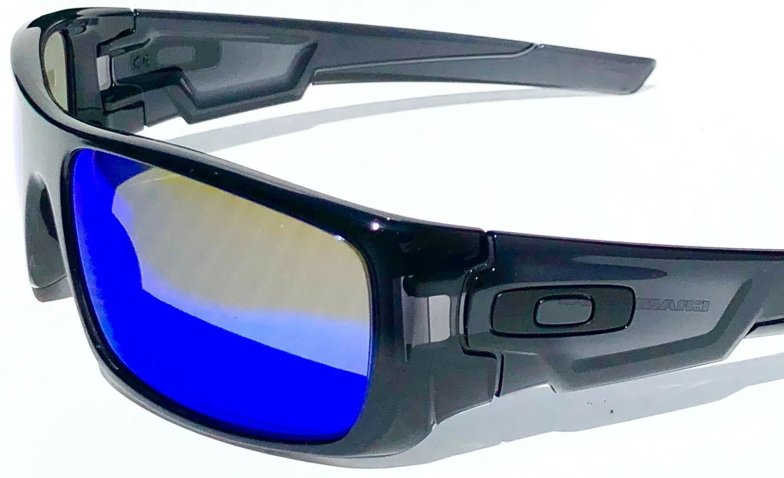 NEW* OAKLEY CRANKSHAFT Black Ink POLARIZED Galaxy Blue Sunglass 9239