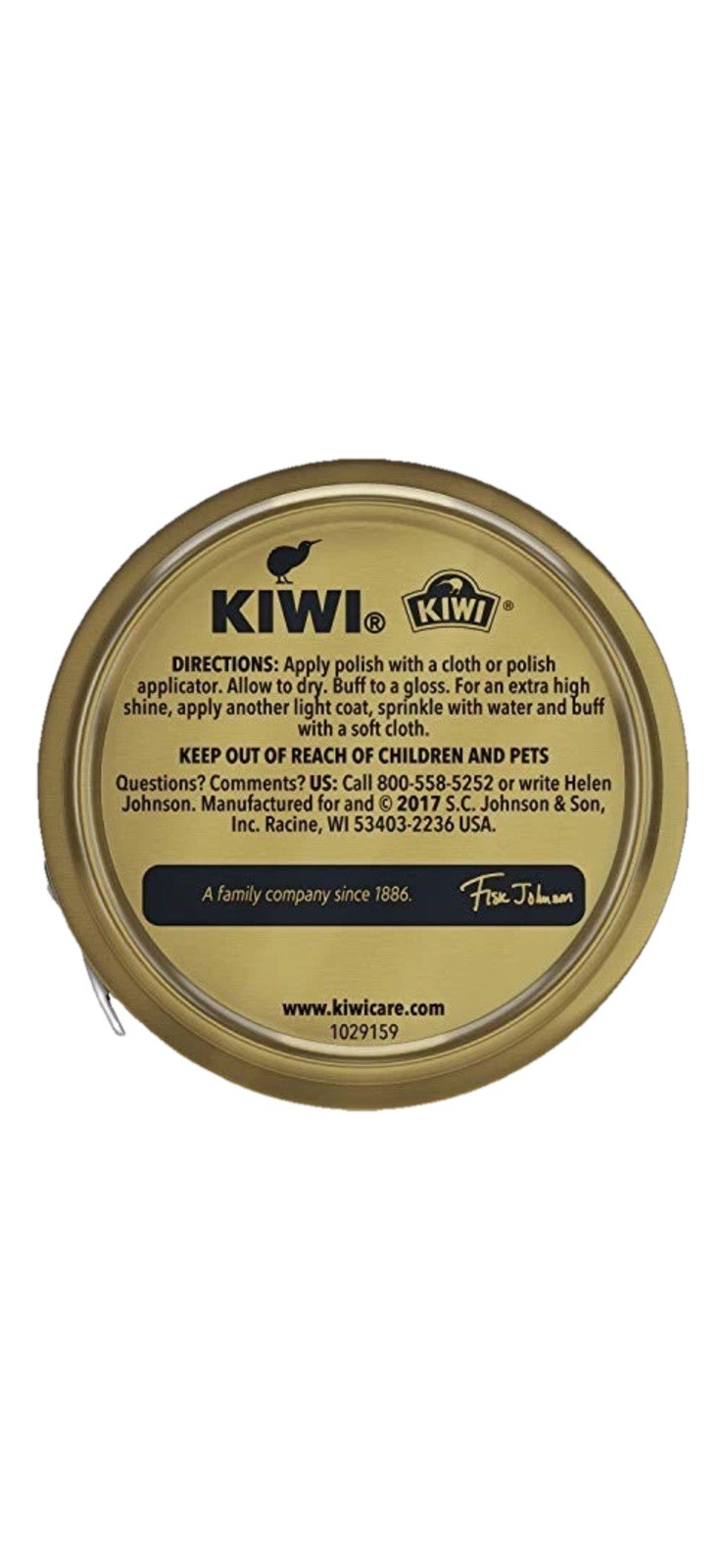 KIWI Tan Shoe Polish Paste 32g 1.125oz Leather Shine Wax Tin New