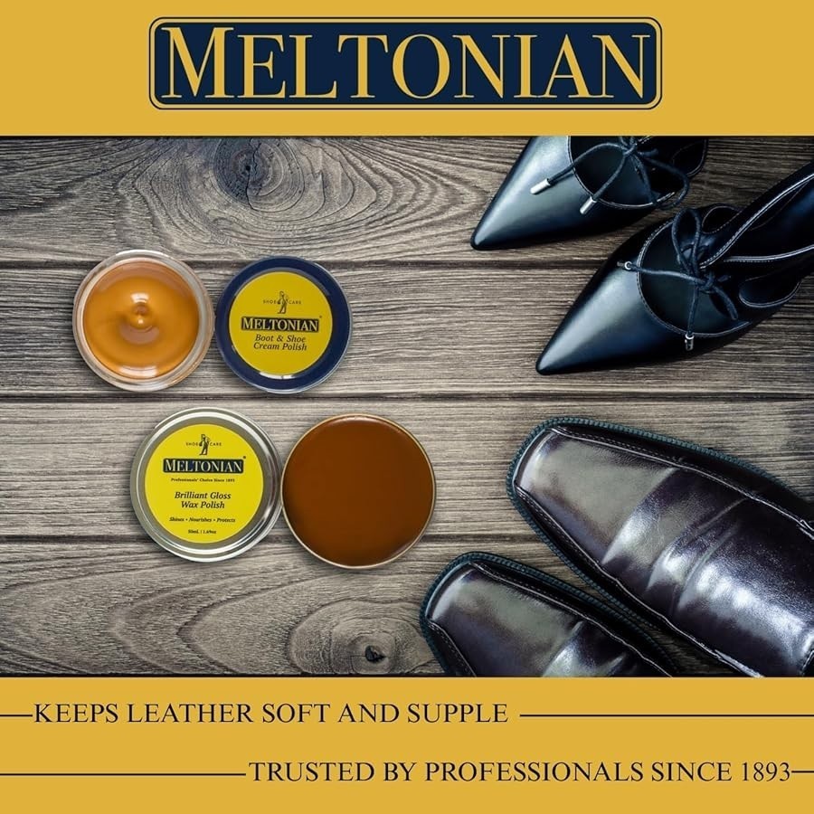 MELTONIAN Shoe Boot Cream Polish Leather Shine Nourishing 50ml – Pick Your Color