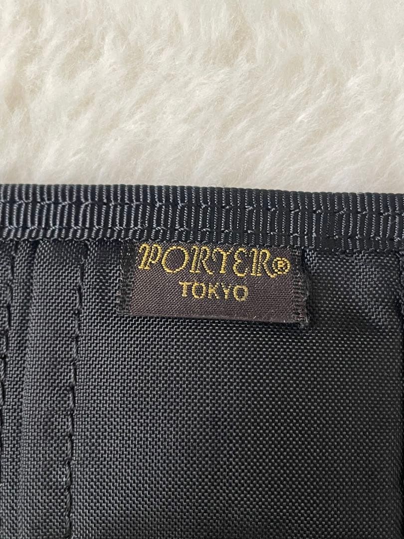 Porter Standard California Bifold Wallet Used Leather Black Condition