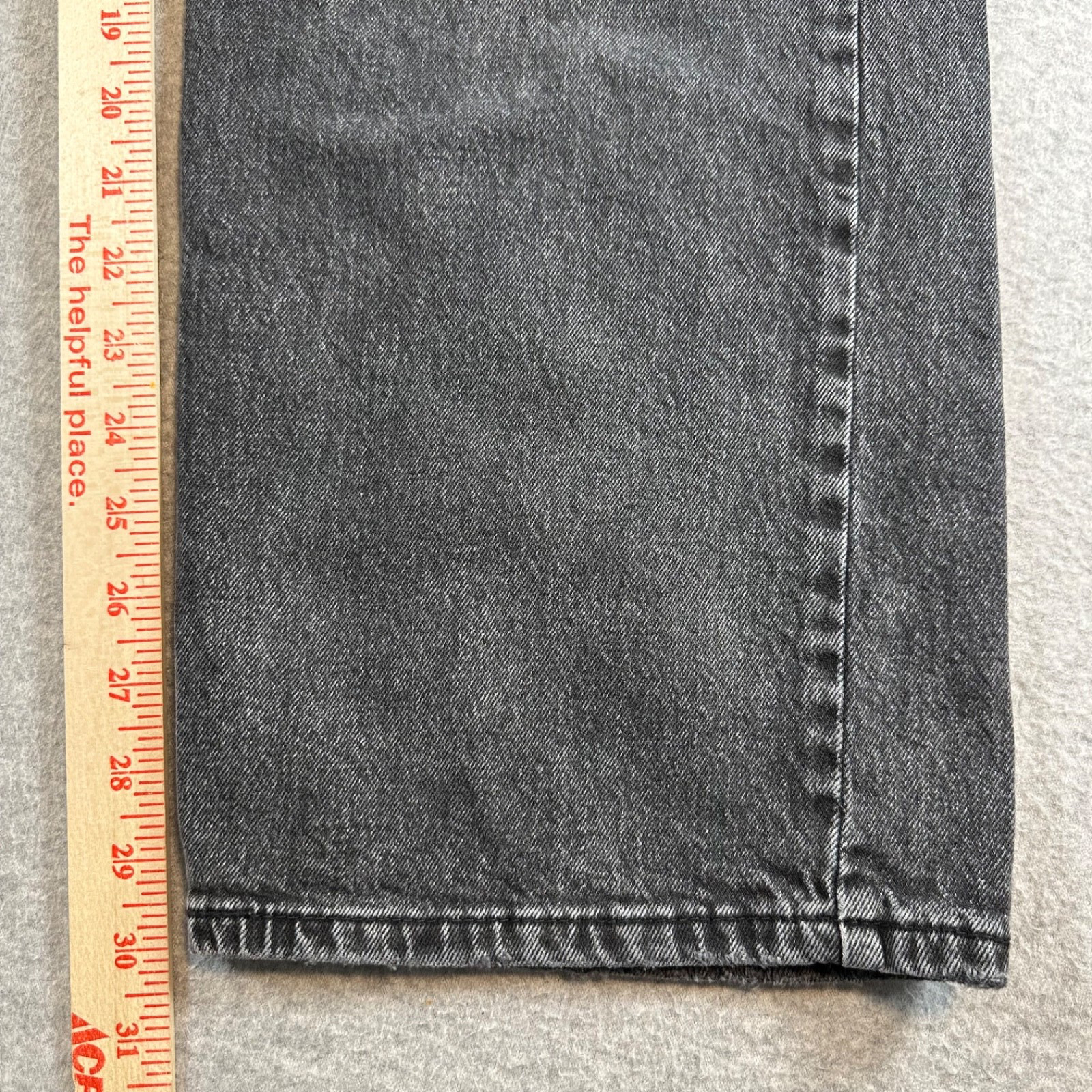 Levi’s 569 Men’s Size 36Wx32L Loose Straight Black Denim Jeans Stretch