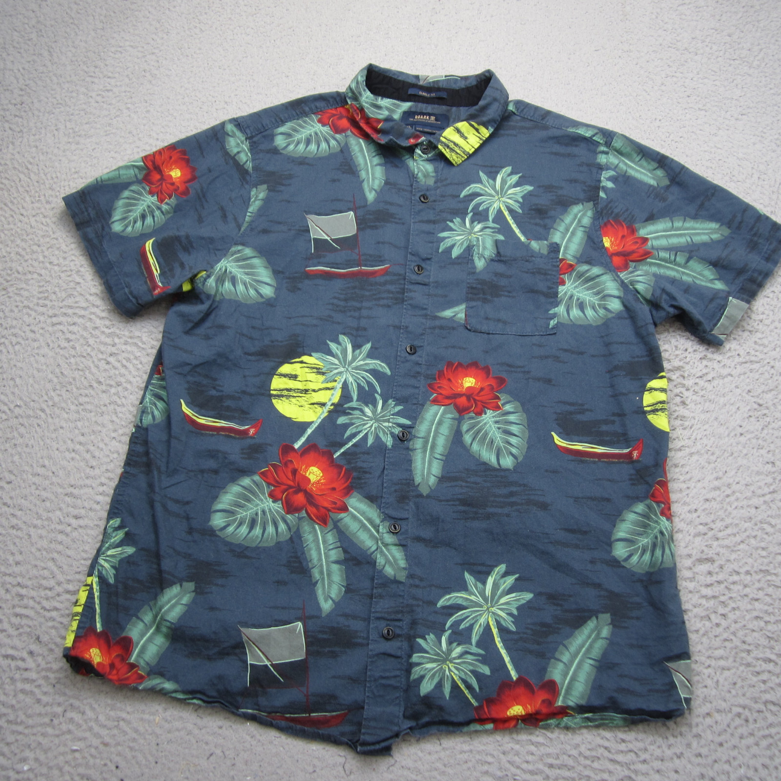 Roark Shirt Mens XL Button Up Jamie Thomas Capsule Hawaiian Camp Floral