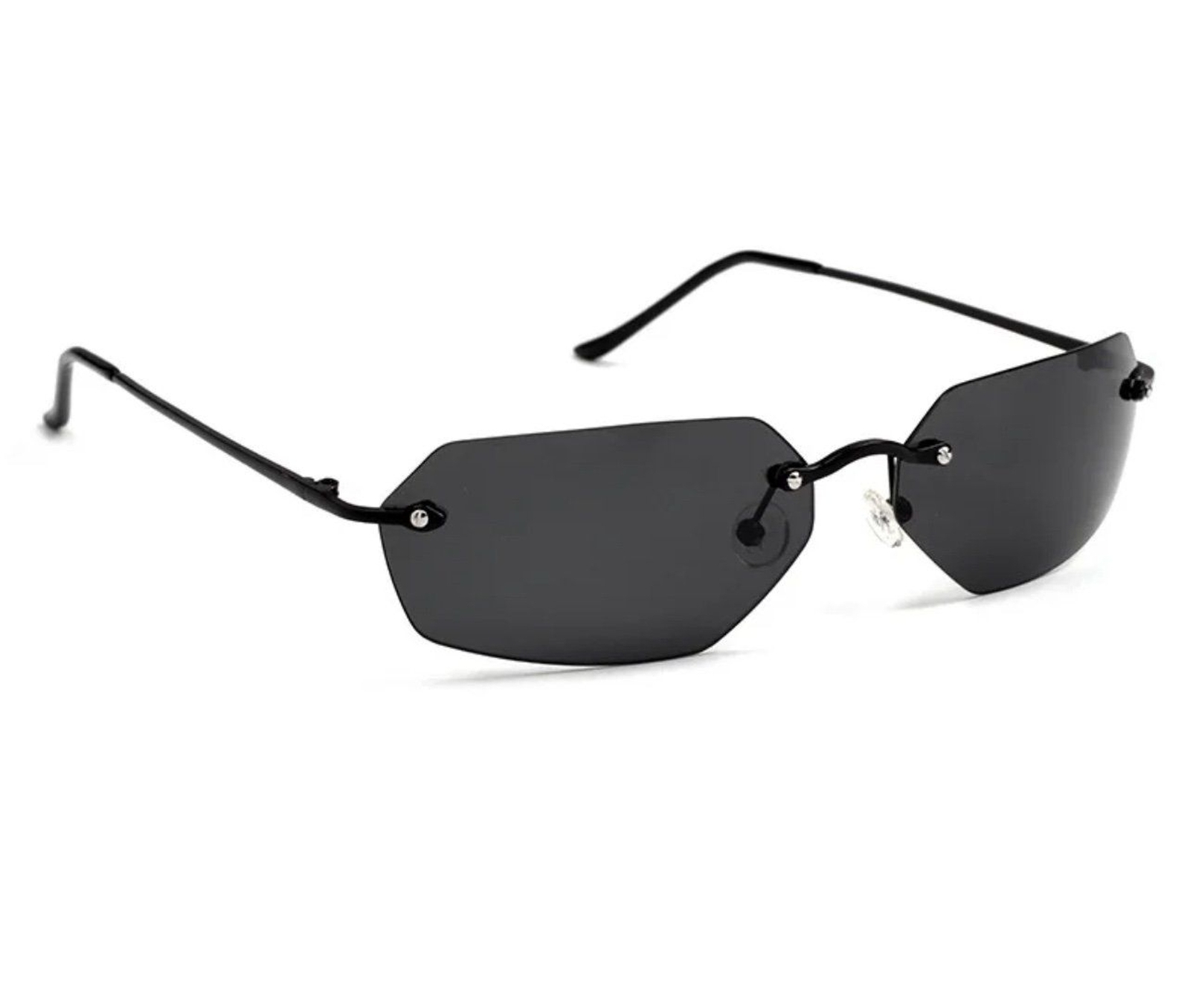 Fashion Cool The Matrix Agent Smith Neo Style Polarized Sunglasses Rimless