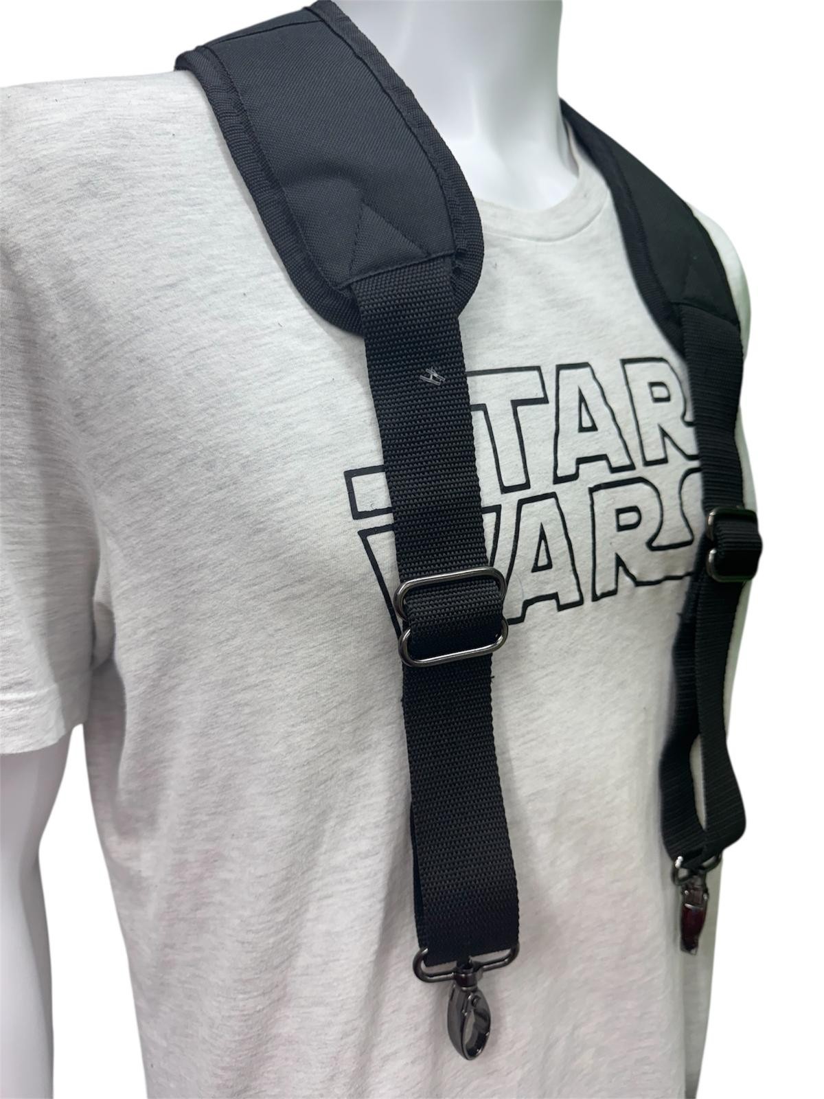 AWP Adjustable Padded 3-Point D-Ring Polyester Suspenders 1CL-118