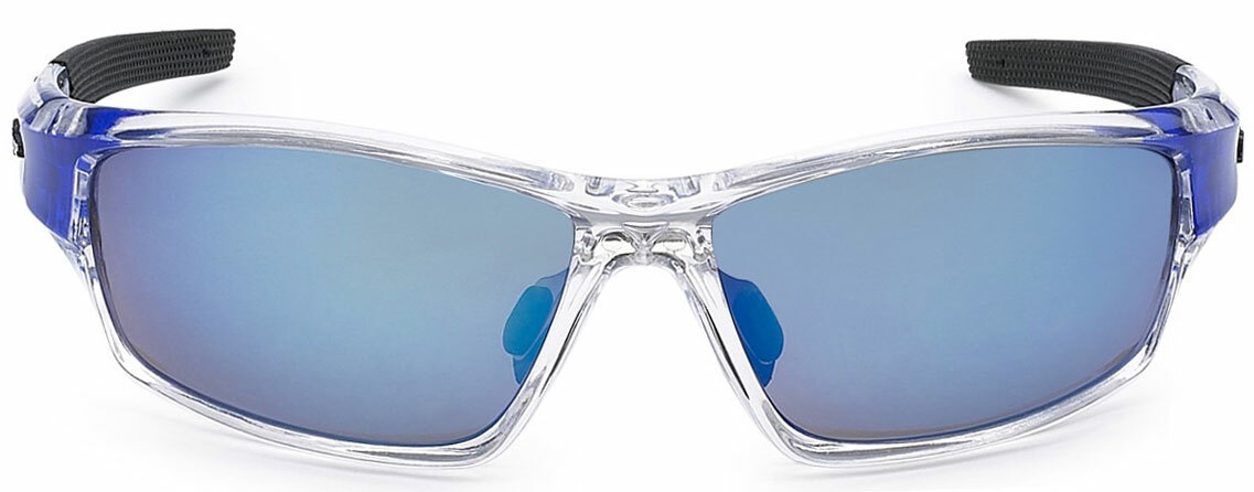 XLoop Mens Cycling Running Sunglasses 2 Tones UV400 Blue Flash Mirror Lens