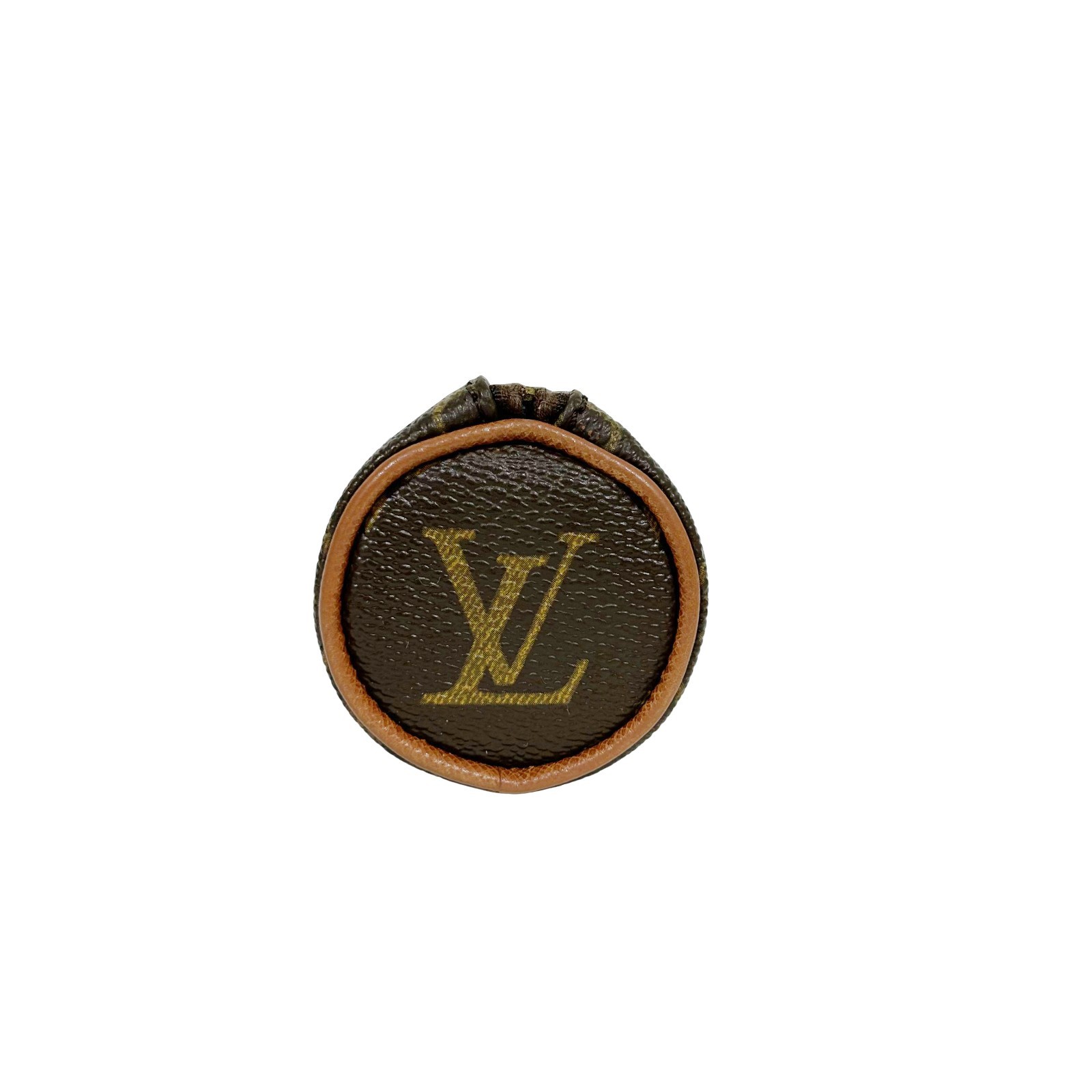 LOUIS VUITTON Monogram Canvas Golf Ball Pouch M58249 Authentic