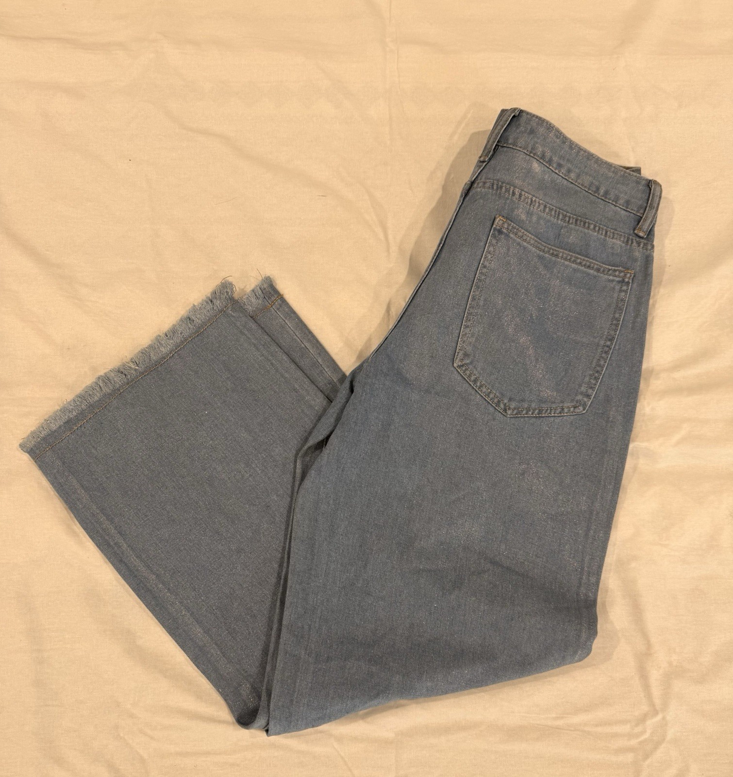 Sincerely Jules Women’s Wide-Leg Blue Denim Jeans Medium Wash 5-Pocket NWT