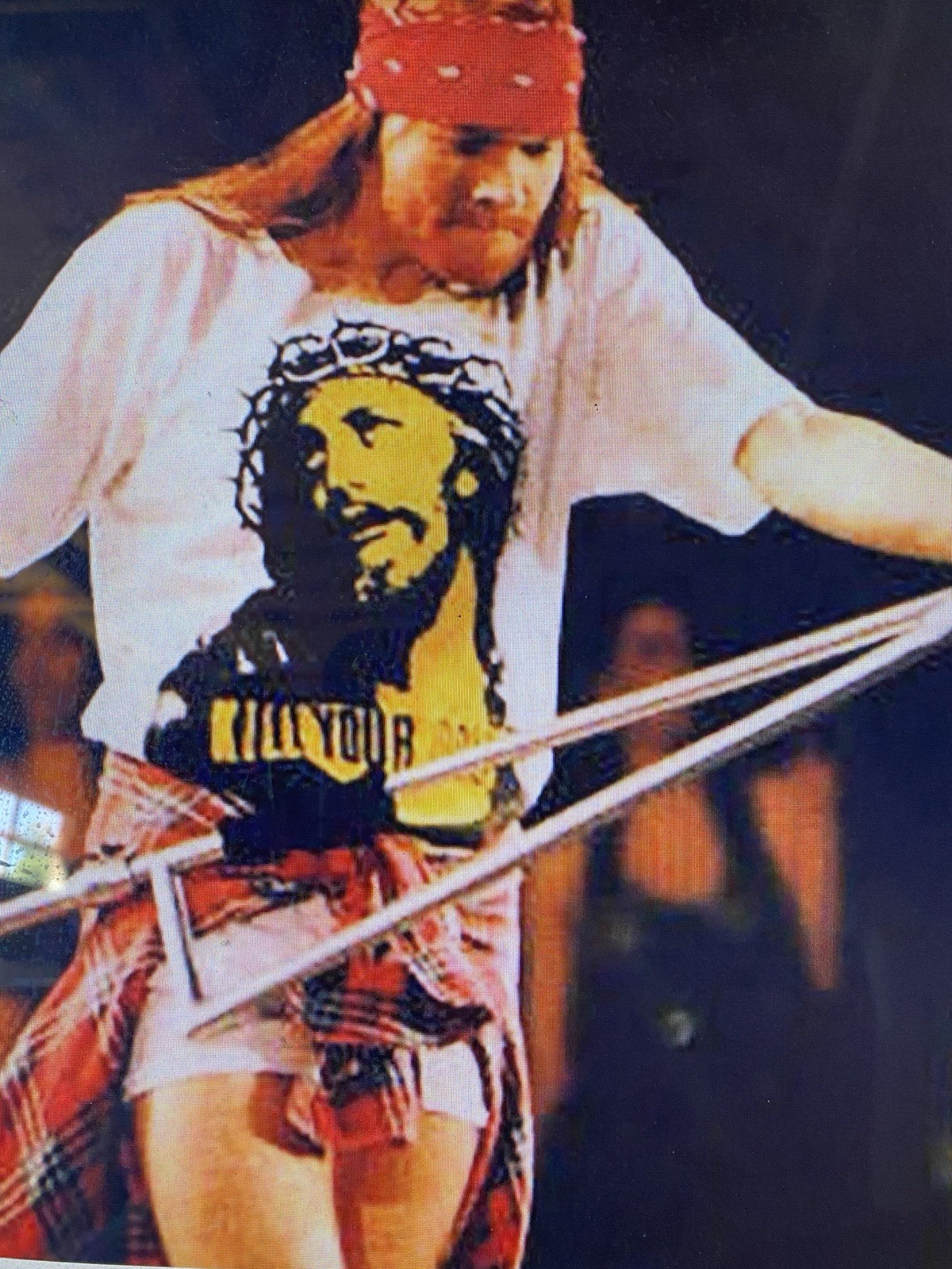 Kill Your Idols Axl Rose T-Shirt Unisex Adult White S-3X