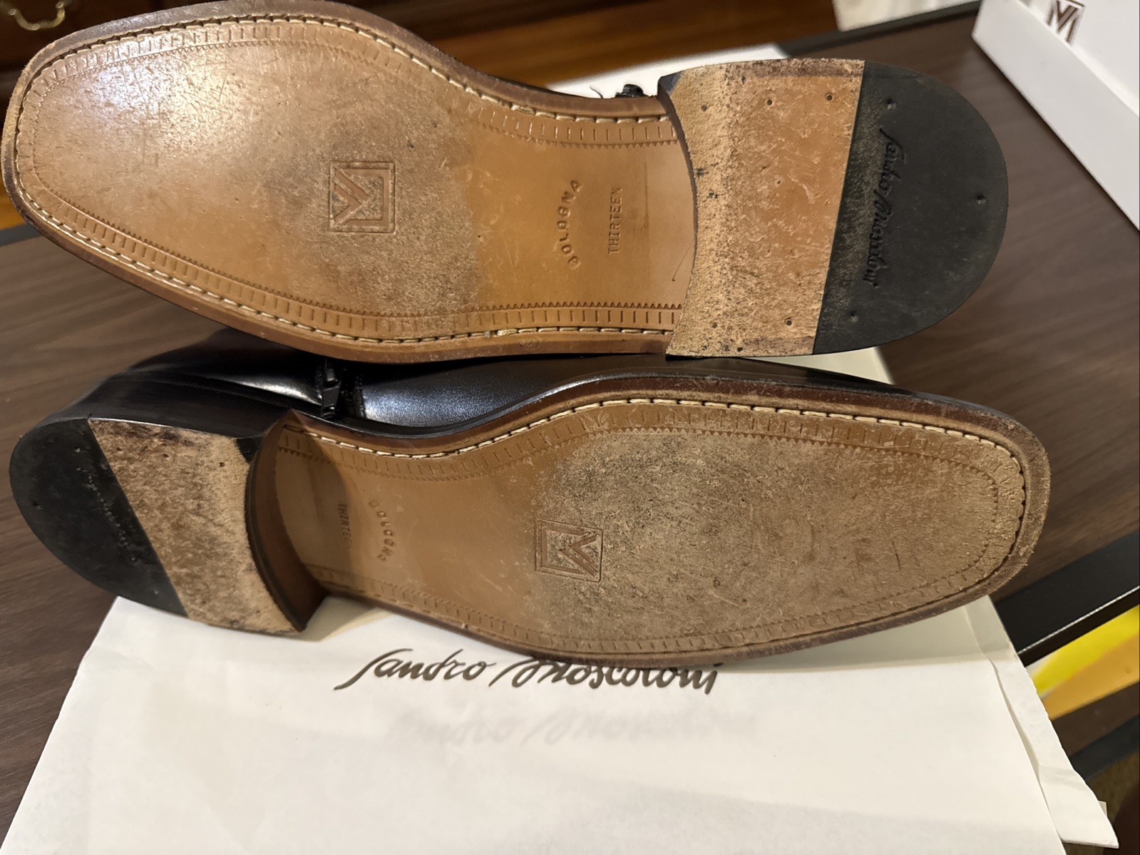 Sandro Moscolini Men’s Echo Black Size 13 Dress Shoes