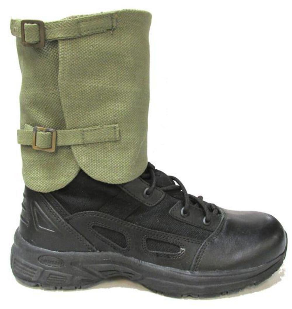 Vintage Belgian Army Gaiters PAIR – Heavy Duty Canvas