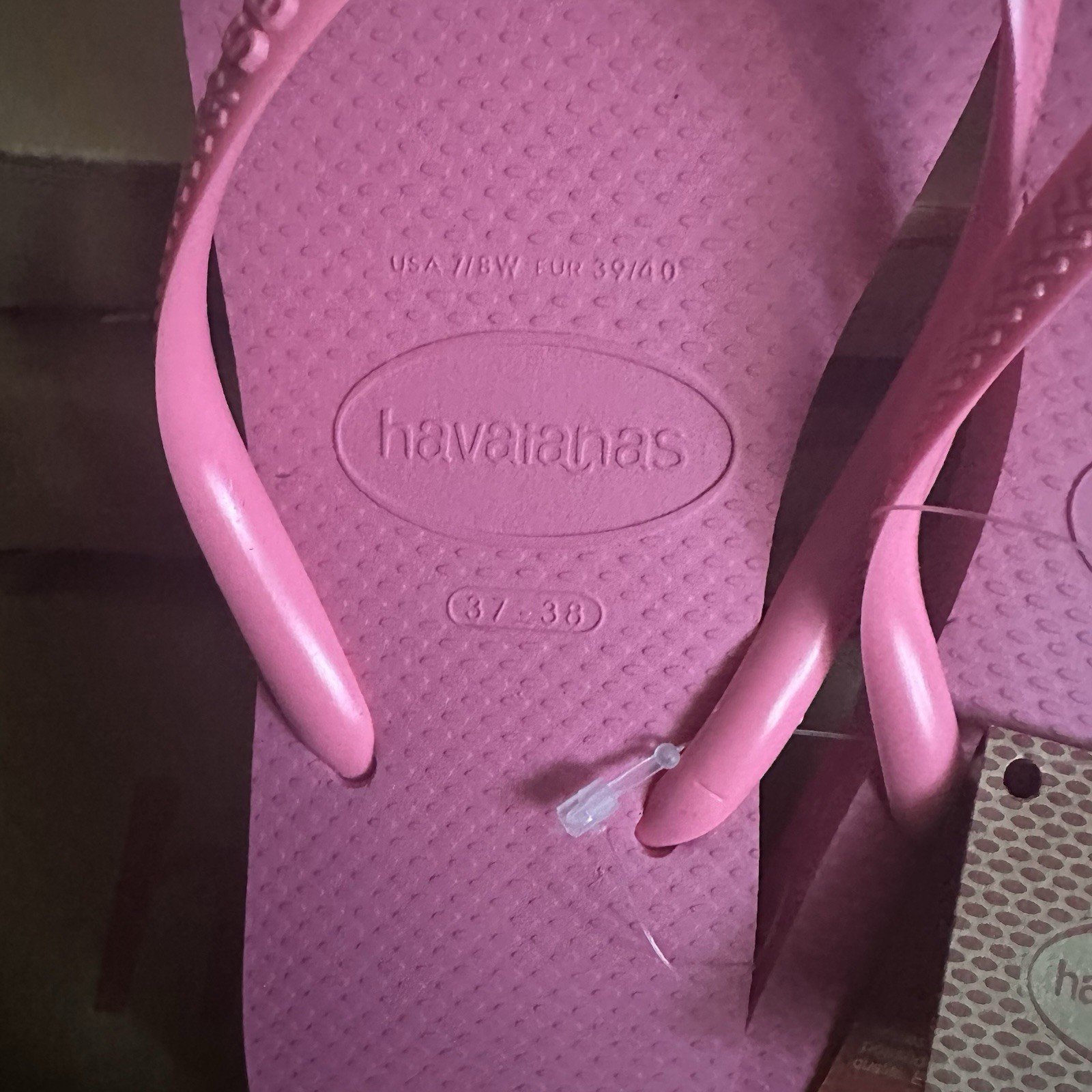Havaianas Flip Flop Sandal Pink Size 7-8 US Beach, Pool, Summer