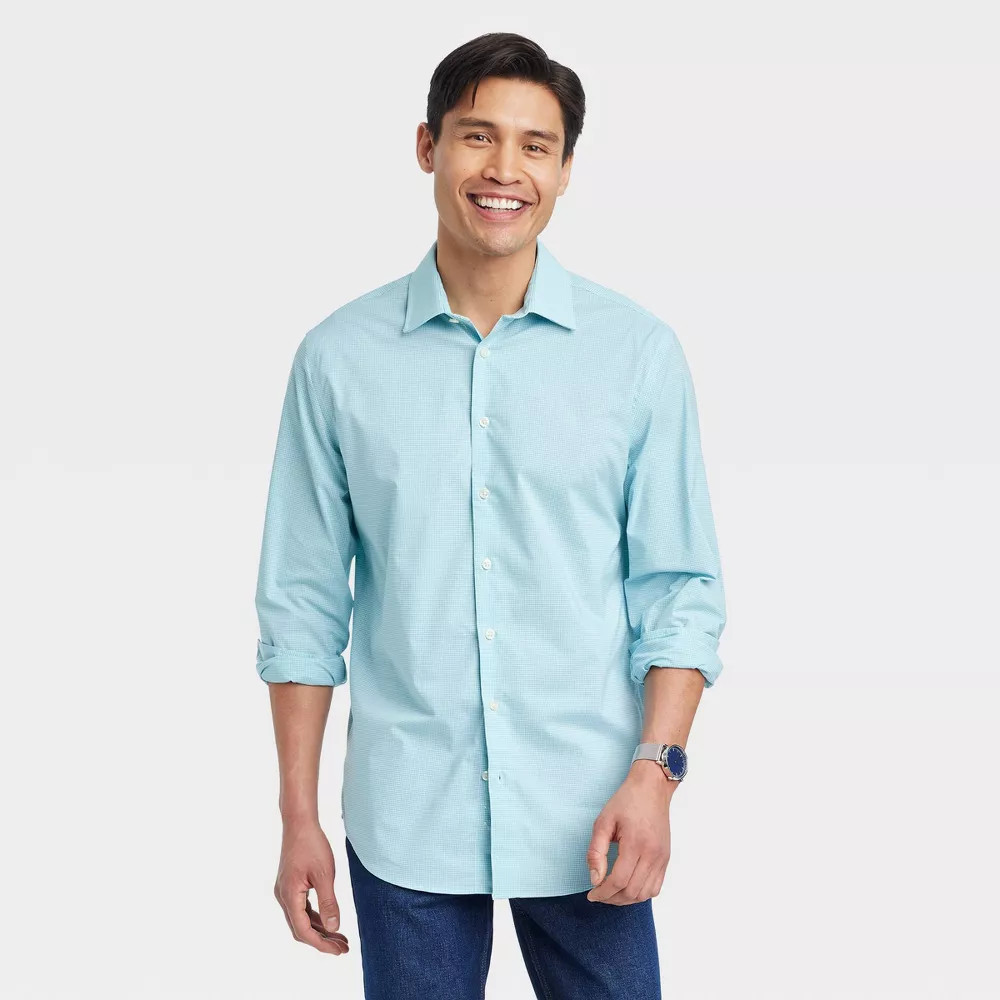 Men’s Performance Dress Long Sleeve Button-Down Shirt – Goodfellow & Co
