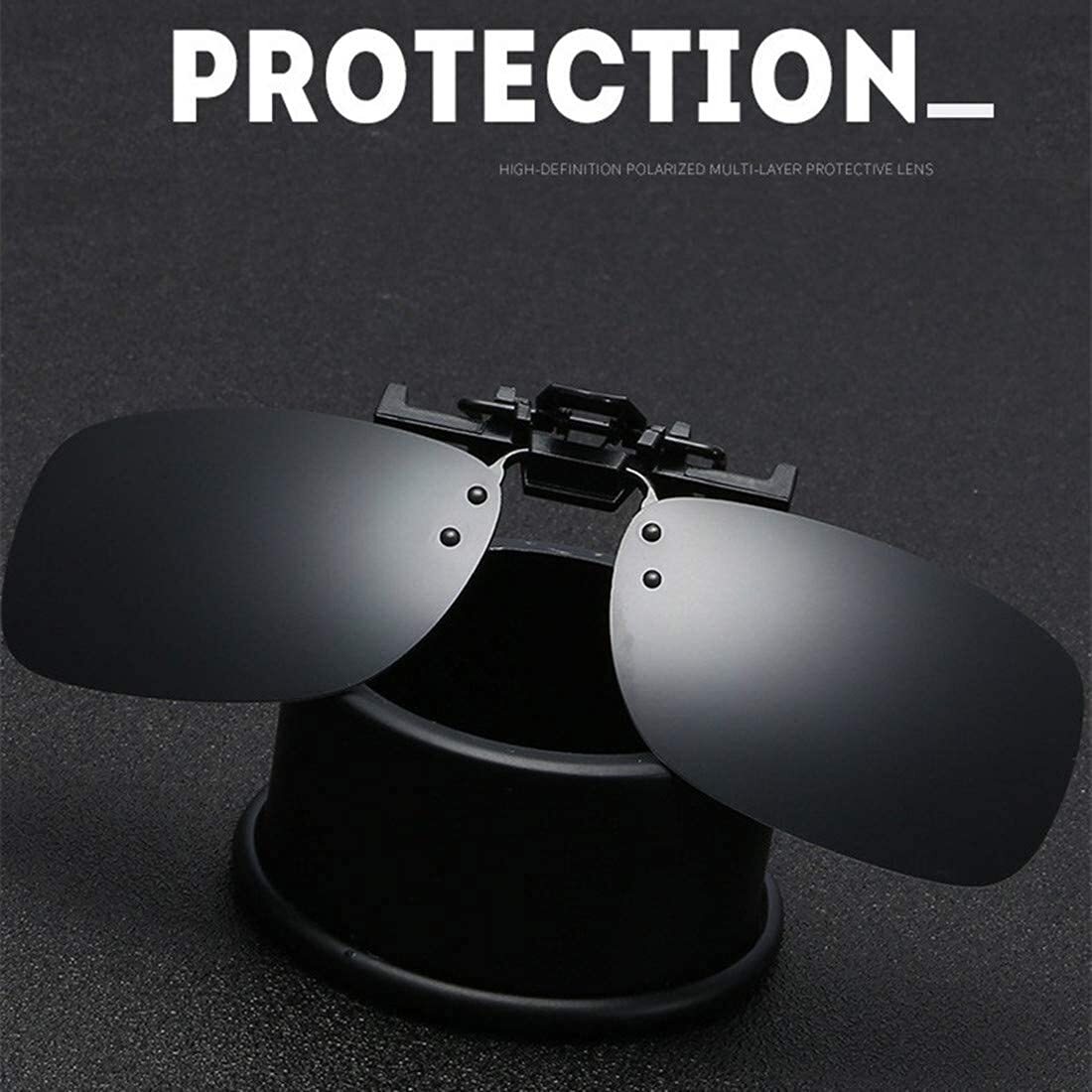 5Pcs Unisex Sunglasses Clip On Flip Up Driving Glasses Men Women Holiday best