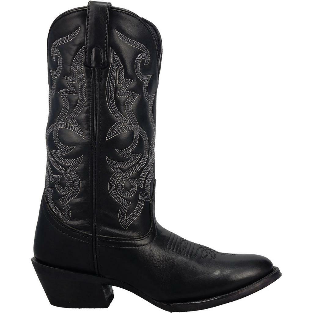 LAREDO MADDIE 11″ BLACK WOMEN’S LEATHER WESTERN BOOTS M/W 6-12 51110
