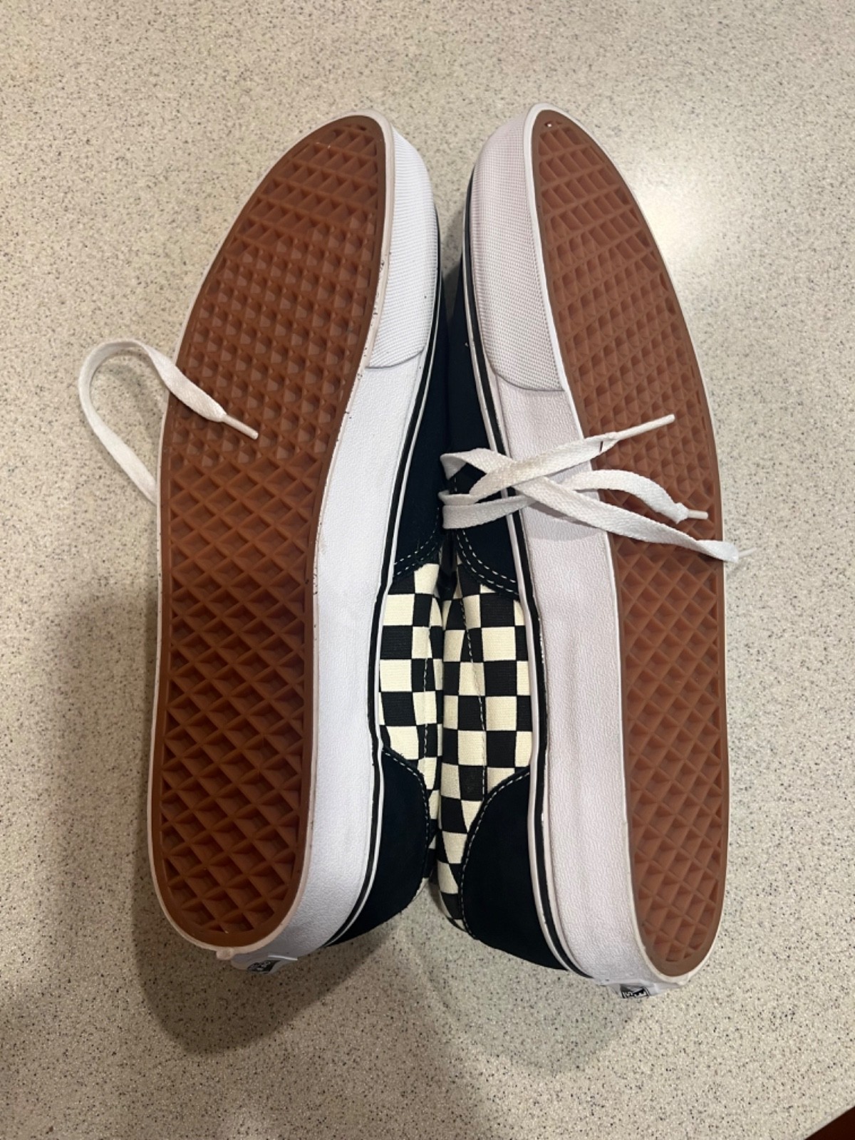 Mens Vans Size 12 VNOA38FRP05 Primary Check Black/White