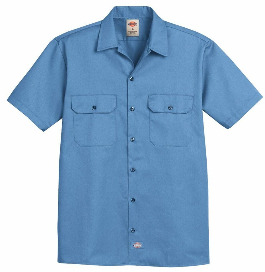 Dickies Men’s Size S-2XL 3XL 4XL 5XL Short Sleeve Work Shirt Shop Mechanics 1574