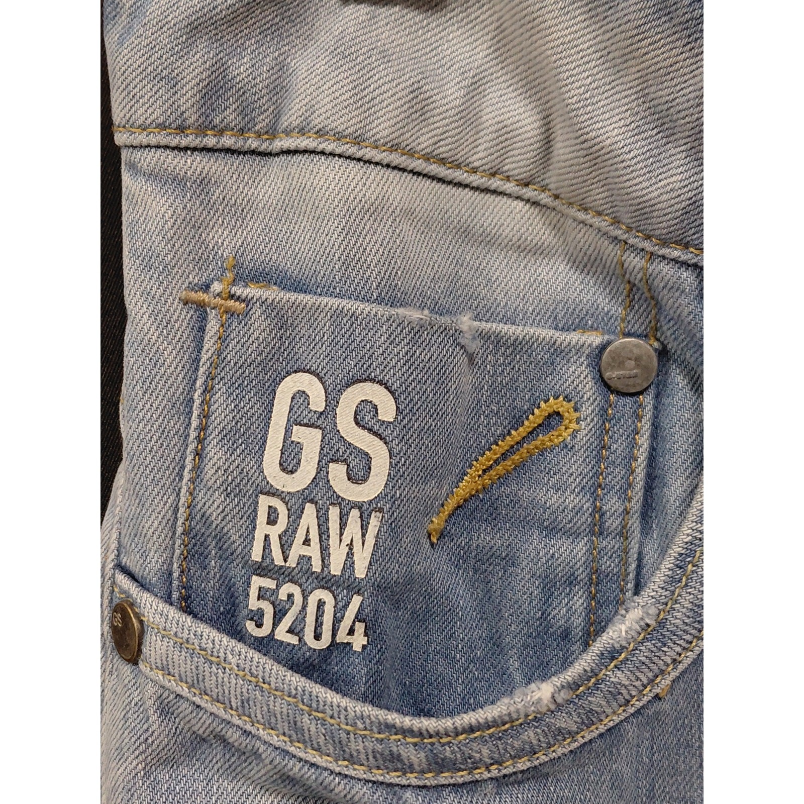 G-Star Raw Denim Jeans Light Wash Mid (10-12 in) Regular Men