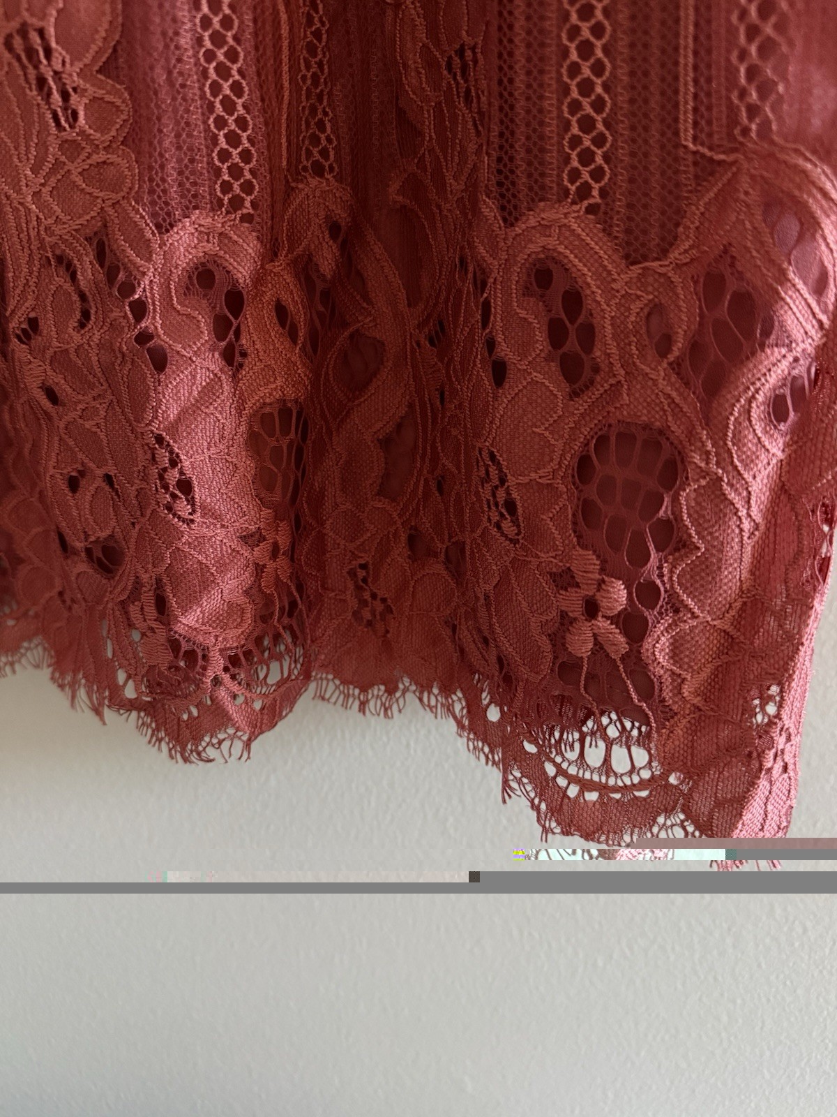 Xhilaration Sz Small Sleeveless Top Womens Lace Pink Lined Boho Coquette Fairy