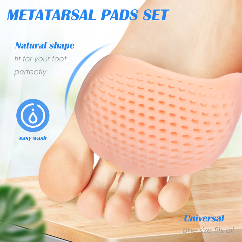 Silicone Ball of Foot Gel Pads Forefoot Metatarsal Stress Pain Relief Cushion