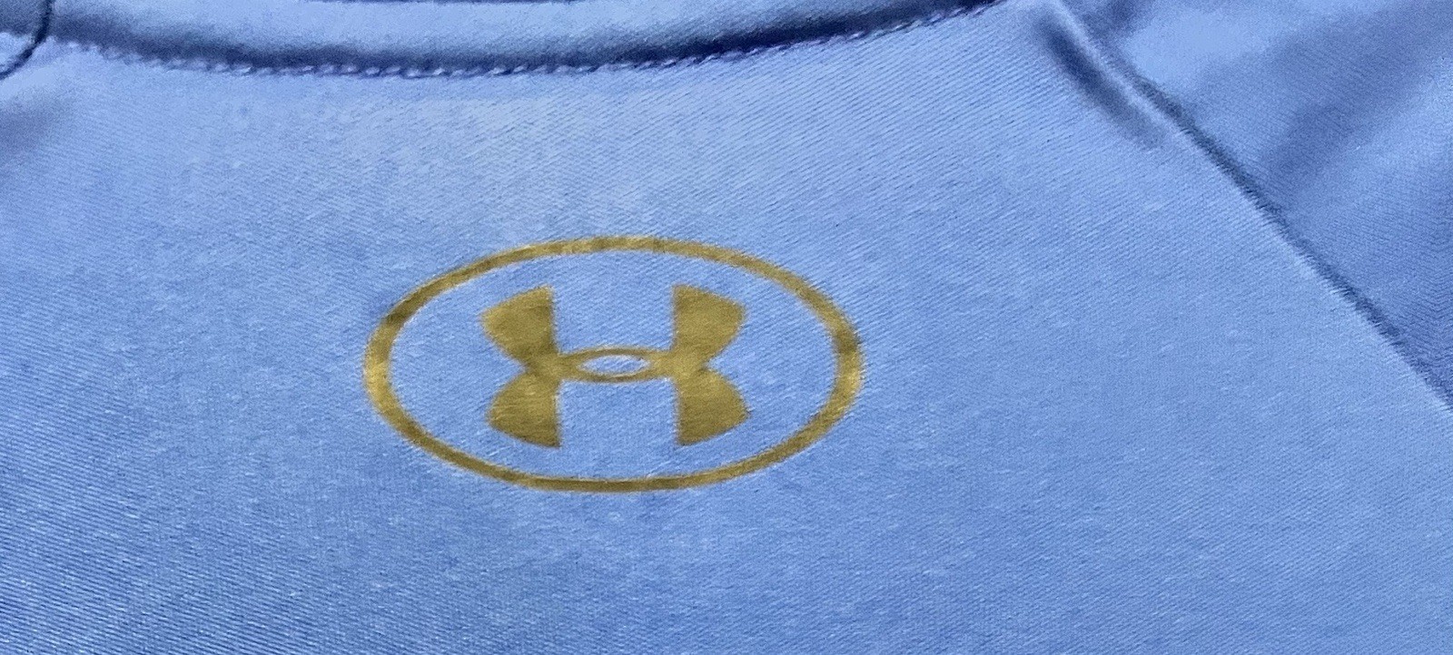 Under Armour HeatGear Lightweight Loose Fit T-Shirt Blue Crew Neck Short L