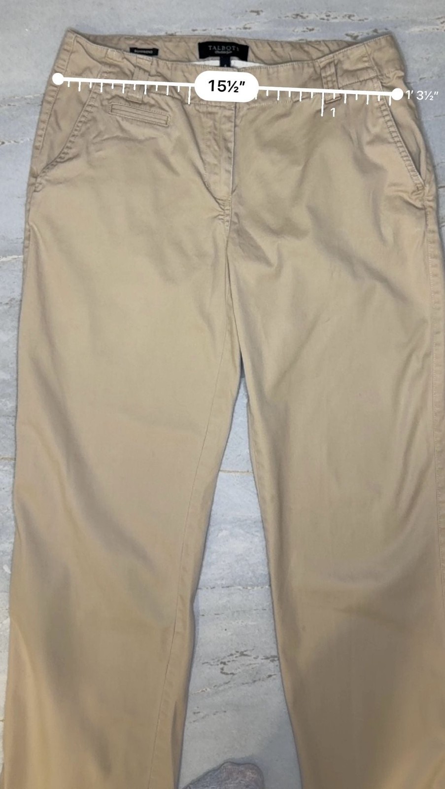 Talbots Boyfriend Chino Khaki Pants Size 4