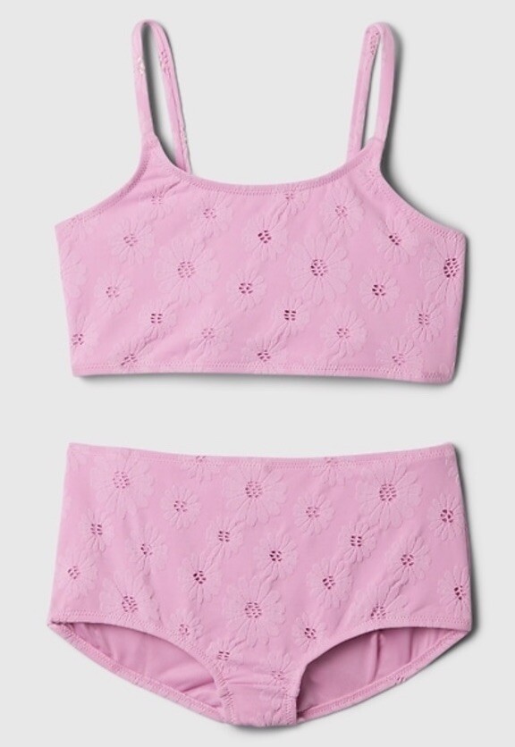 NWT Gap Kids Girls Swimsuit swim pink bikini floral flowers u pick size $39.95