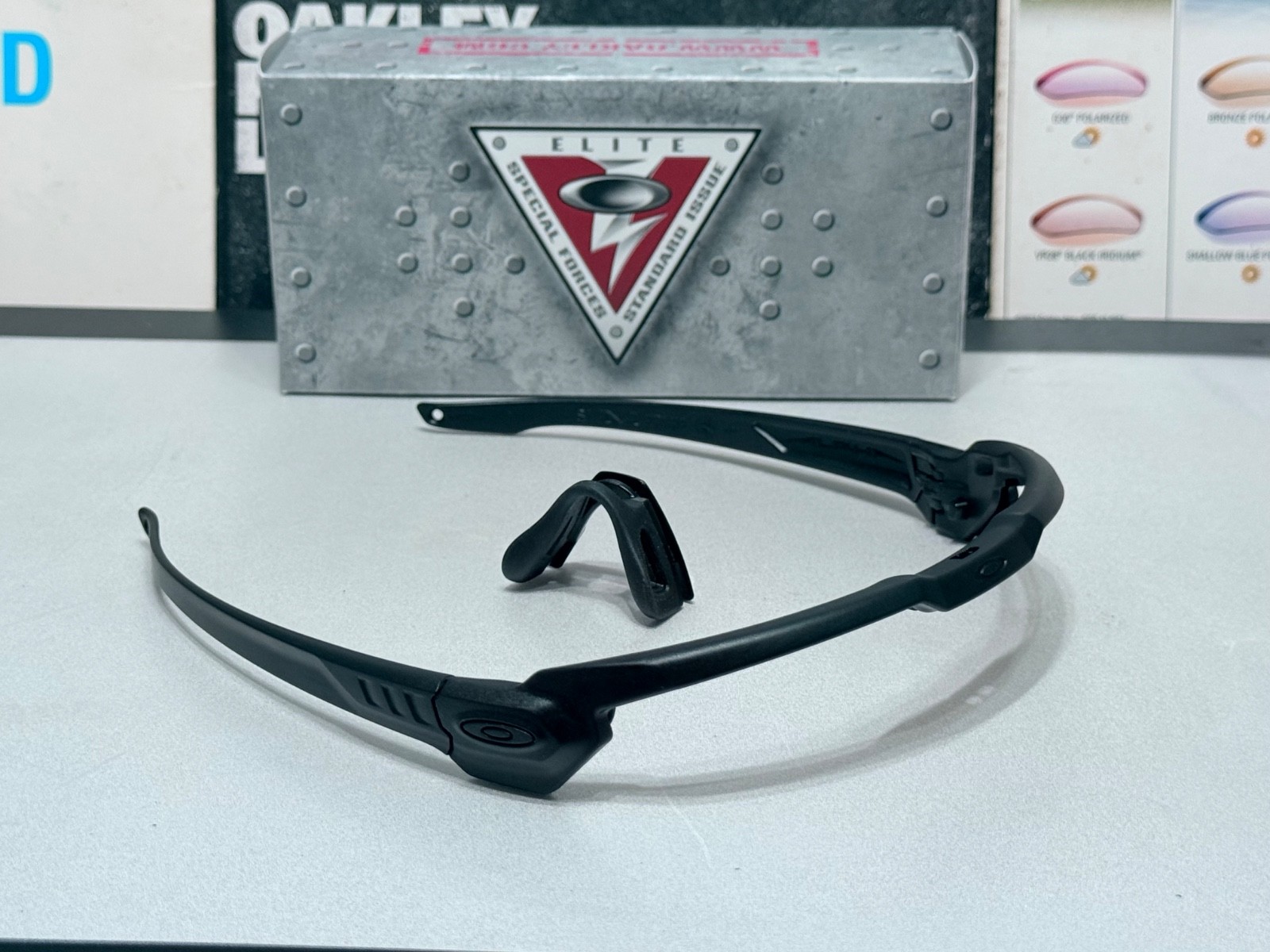 Oakley SI M Frame Alpha Matte Black Frame & Nose piece / SKU# 9206 132mm NIB
