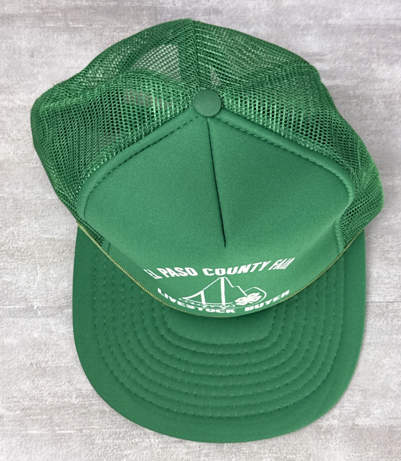 Vintage El Paso County Fair Livestock Buyer Colorado Trucker Snapback Mesh